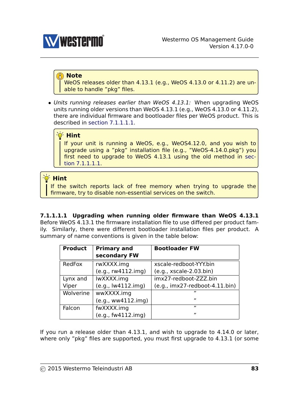 Westermo RedFox Series User Manual | Page 83 / 977