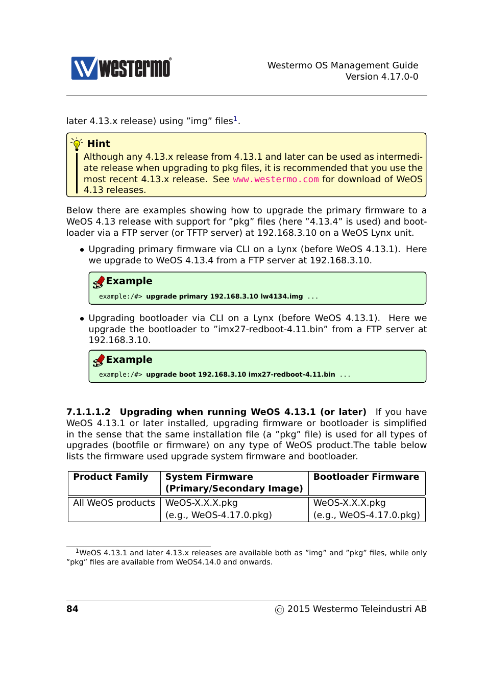 Section 7.1.1.1.2 | Westermo RedFox Series User Manual | Page 84 / 977