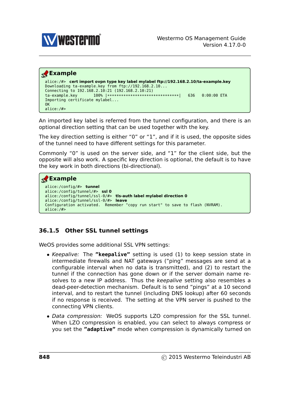 Section 36.1.5 | Westermo RedFox Series User Manual | Page 848 / 977