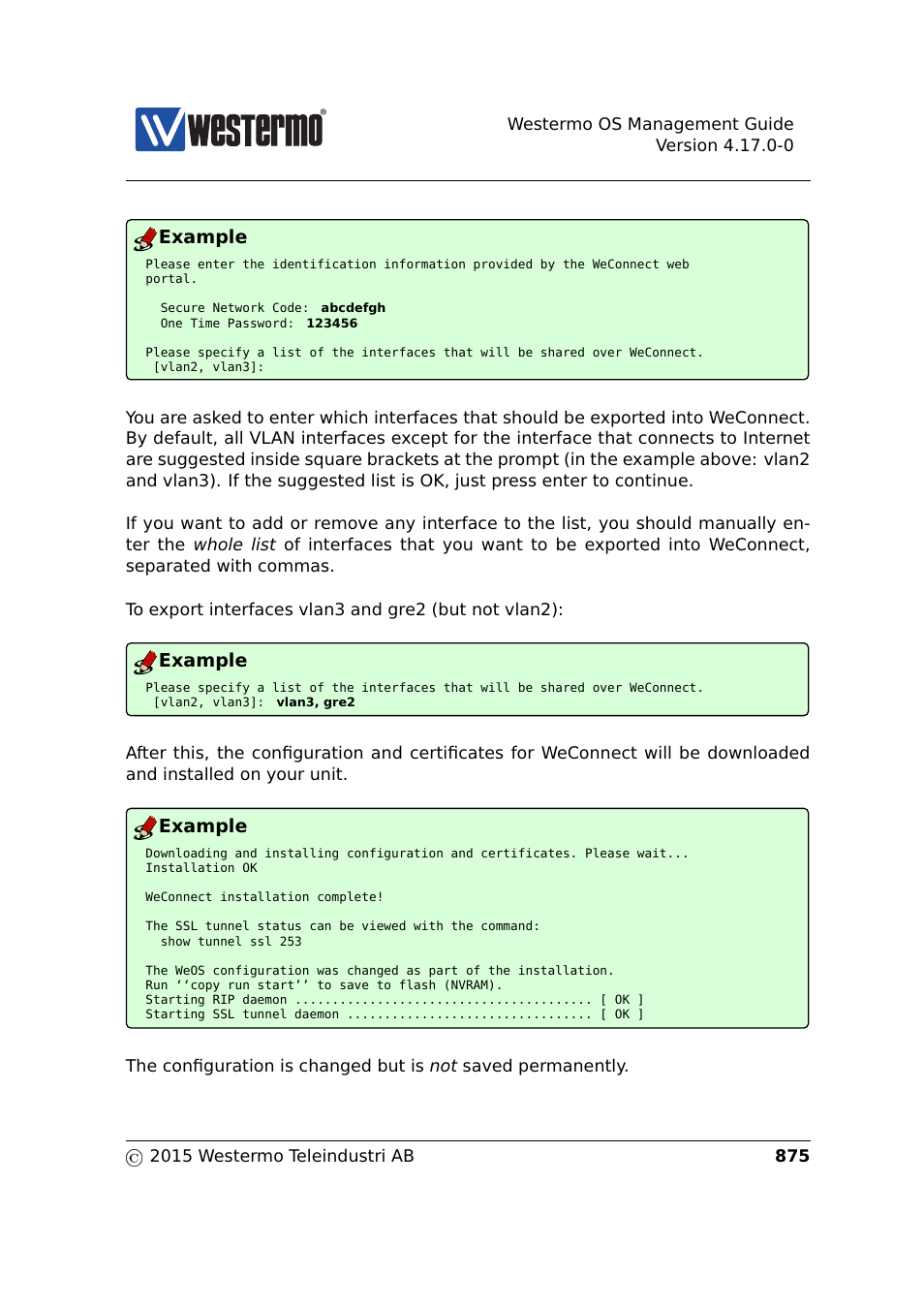 Example | Westermo RedFox Series User Manual | Page 875 / 977