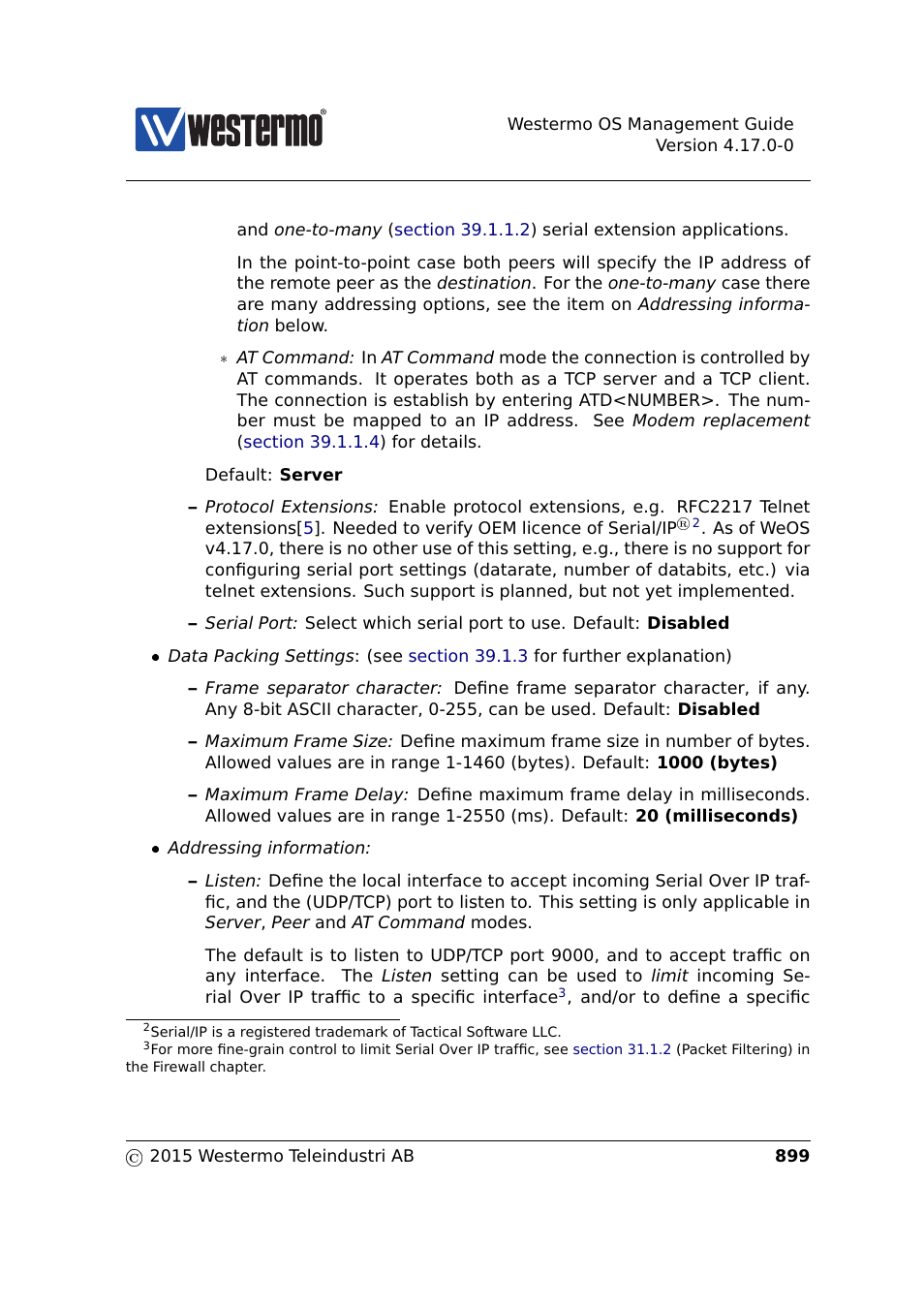 Westermo RedFox Series User Manual | Page 899 / 977