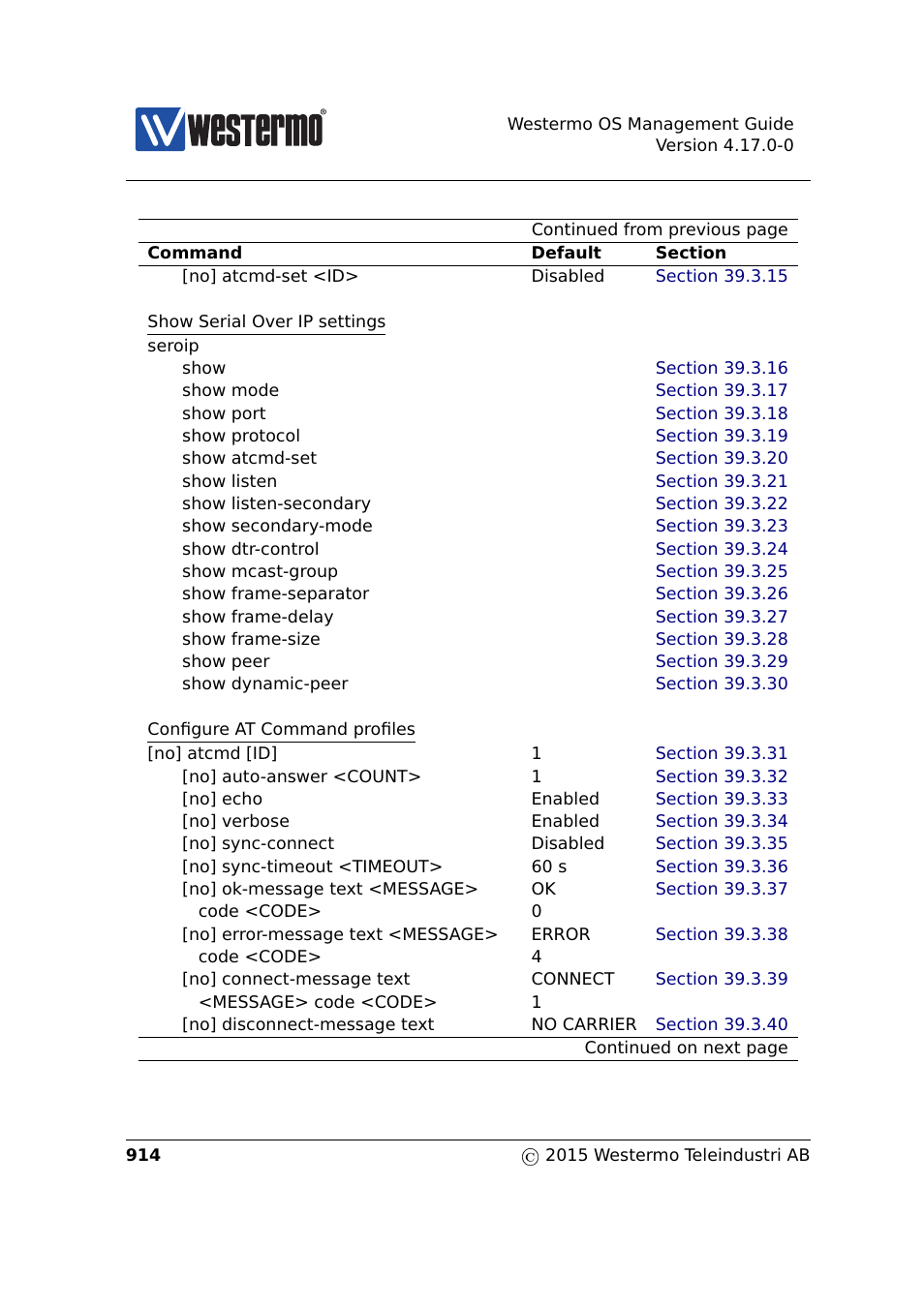 Westermo RedFox Series User Manual | Page 914 / 977