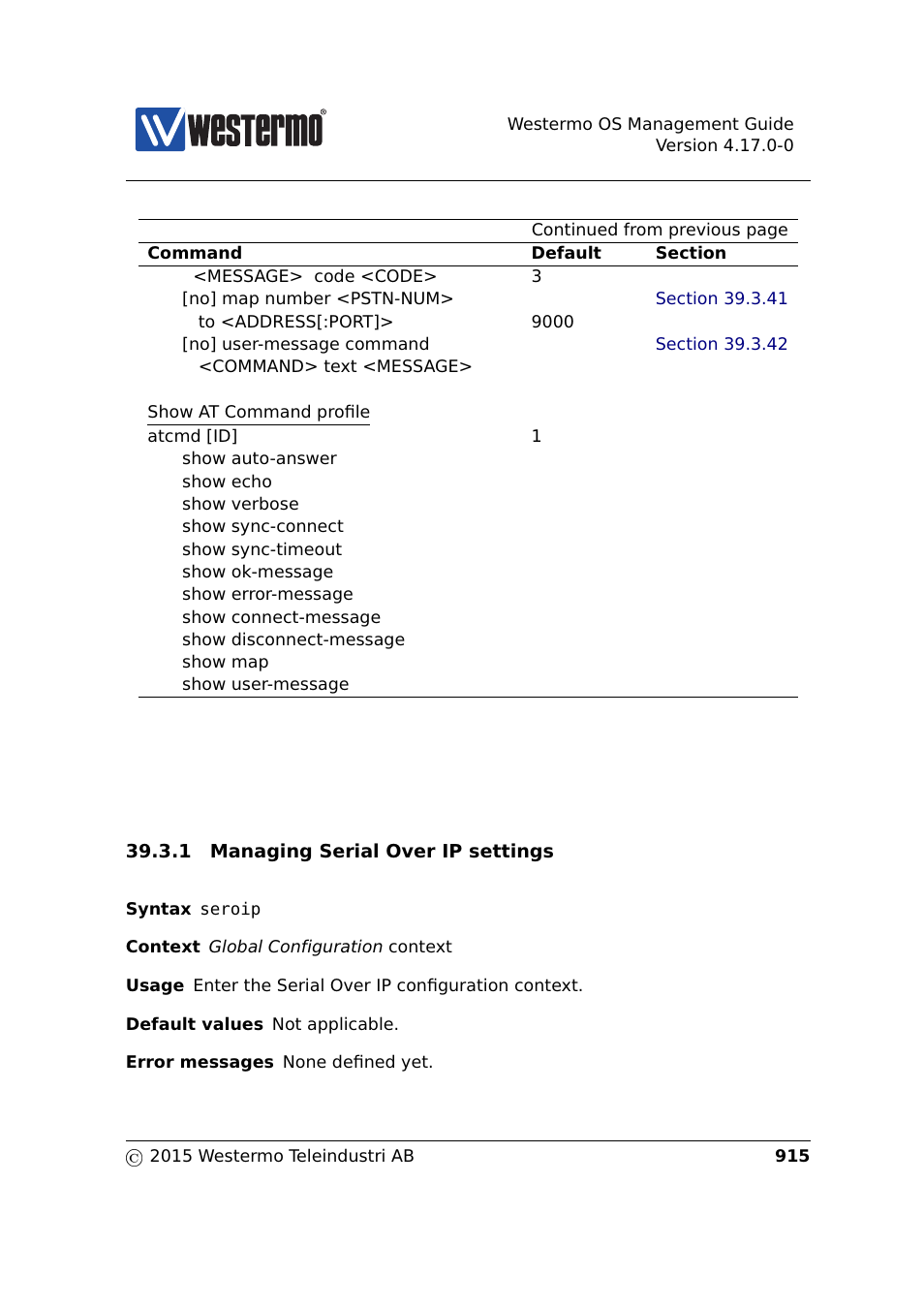 Section 39.3.1 | Westermo RedFox Series User Manual | Page 915 / 977