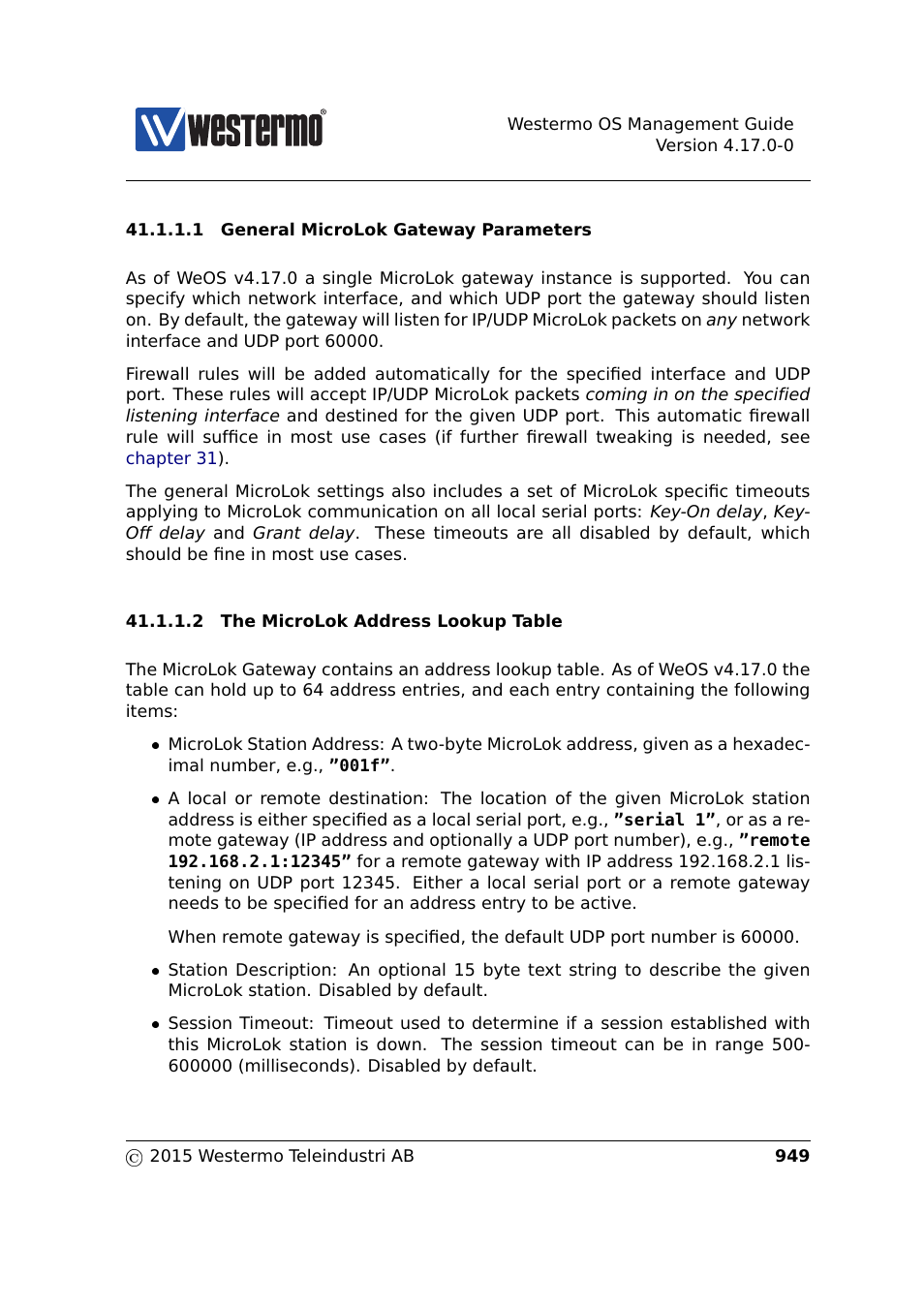 Sec. 41.1.1.1, Sec. 41.1.1.2, Section 41.1.1.1 | Section 41.1.1.2 | Westermo RedFox Series User Manual | Page 949 / 977