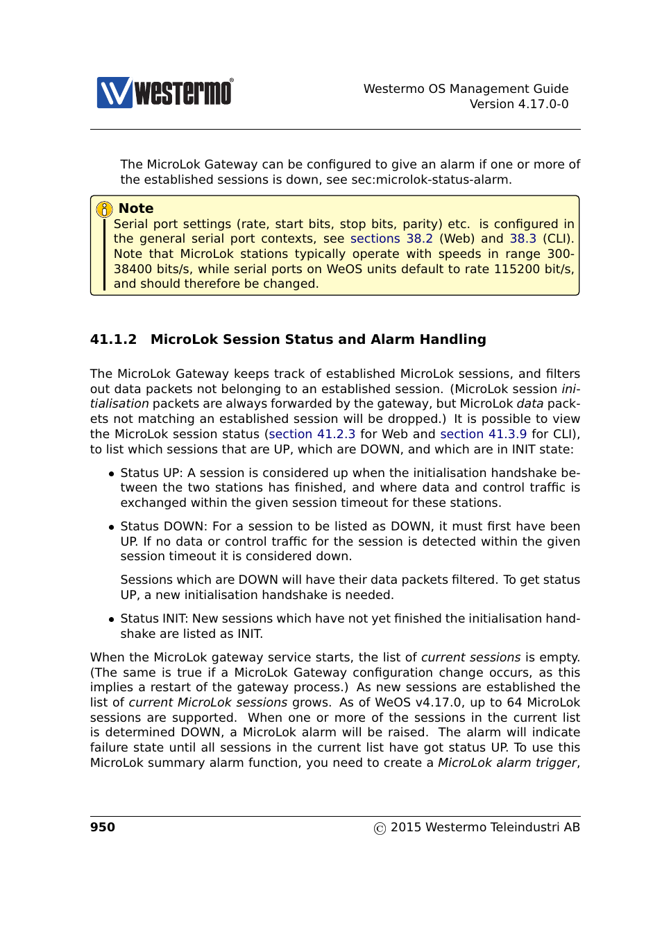 Sec. 41.1.2, Section 41.1.2 | Westermo RedFox Series User Manual | Page 950 / 977