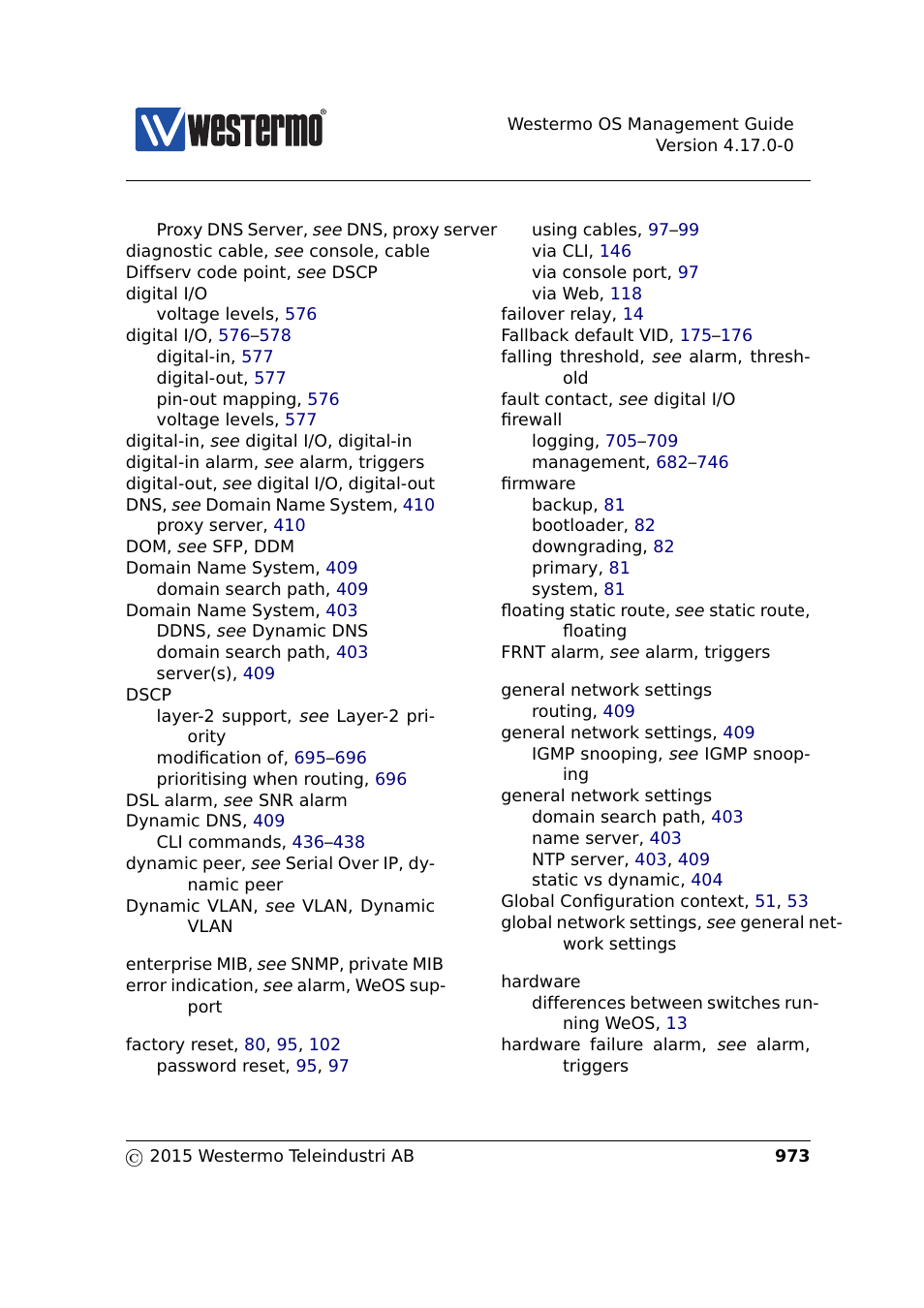 Westermo RedFox Series User Manual | Page 973 / 977