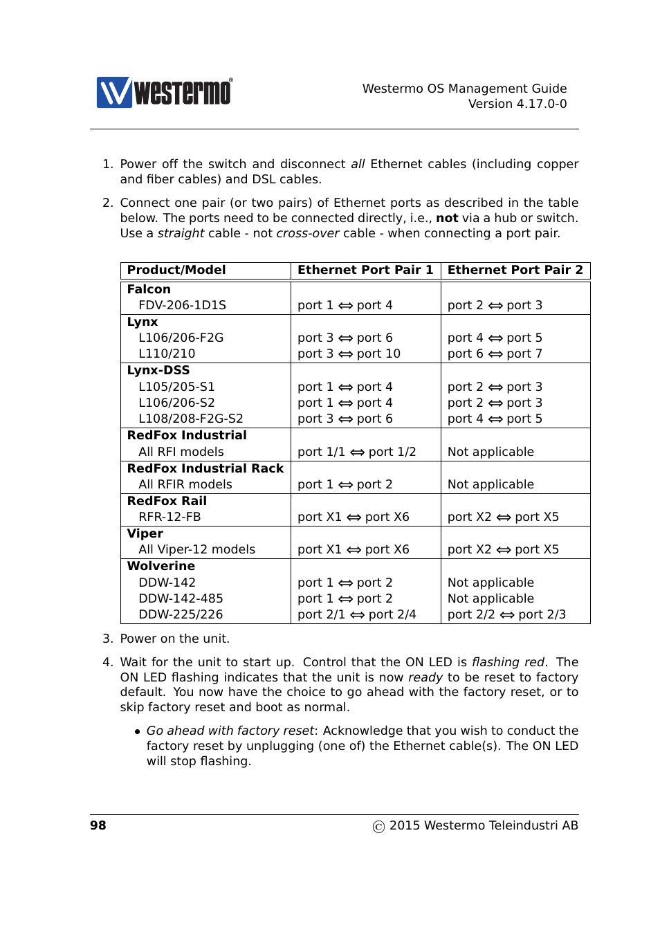 Westermo RedFox Series User Manual | Page 98 / 977