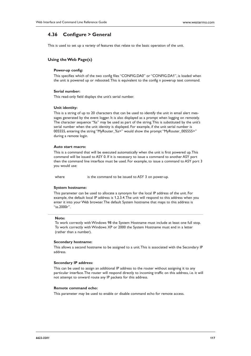 Conﬁ gure > general 4.36 | Westermo MR Series User Manual | Page 117 / 460