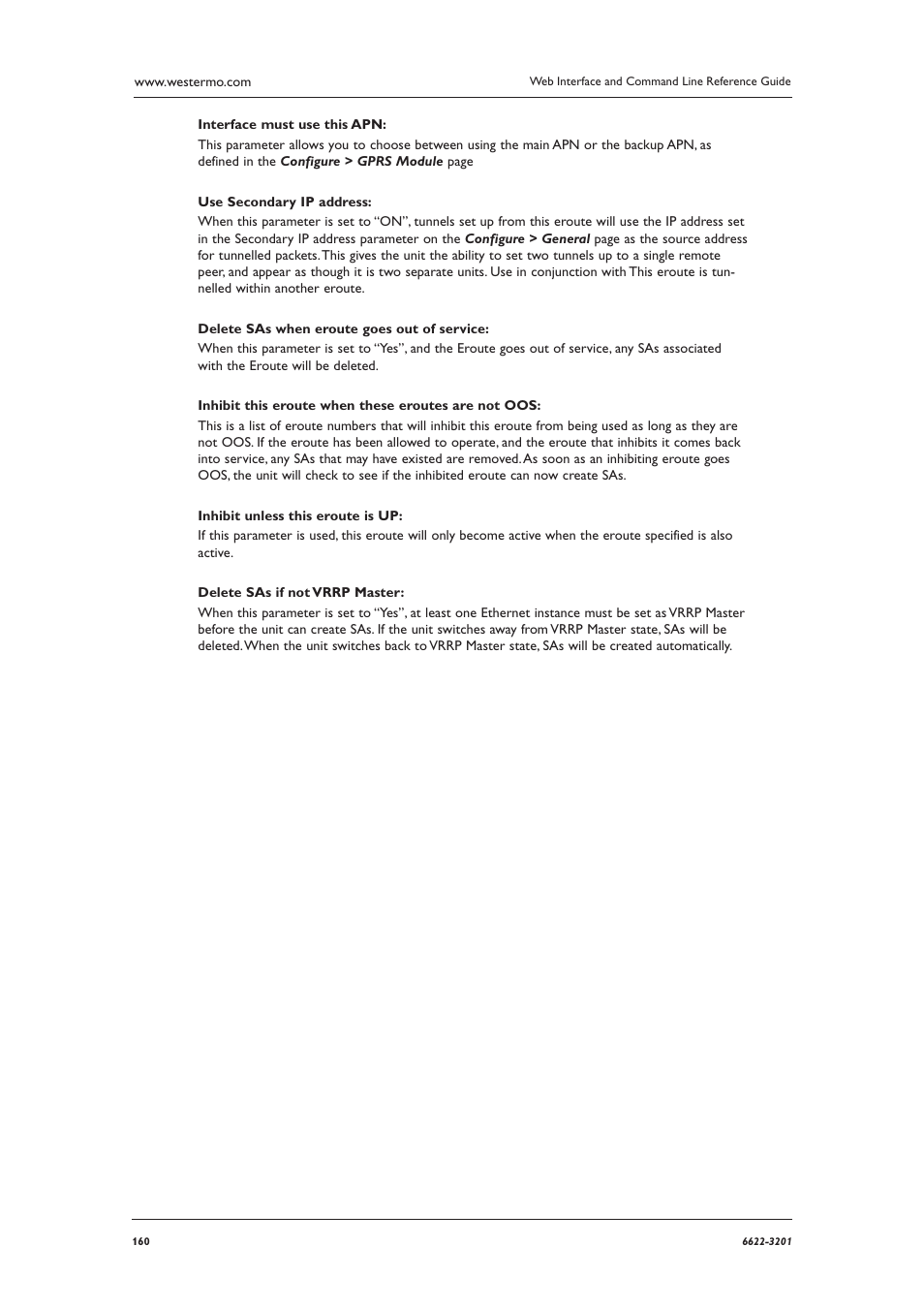 Westermo MR Series User Manual | Page 160 / 460