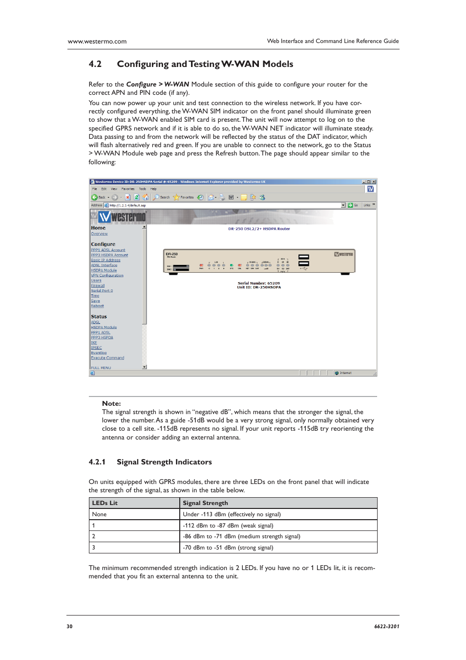 Conﬁ guring and testing w-wan models 4.2 | Westermo MR Series User Manual | Page 30 / 460