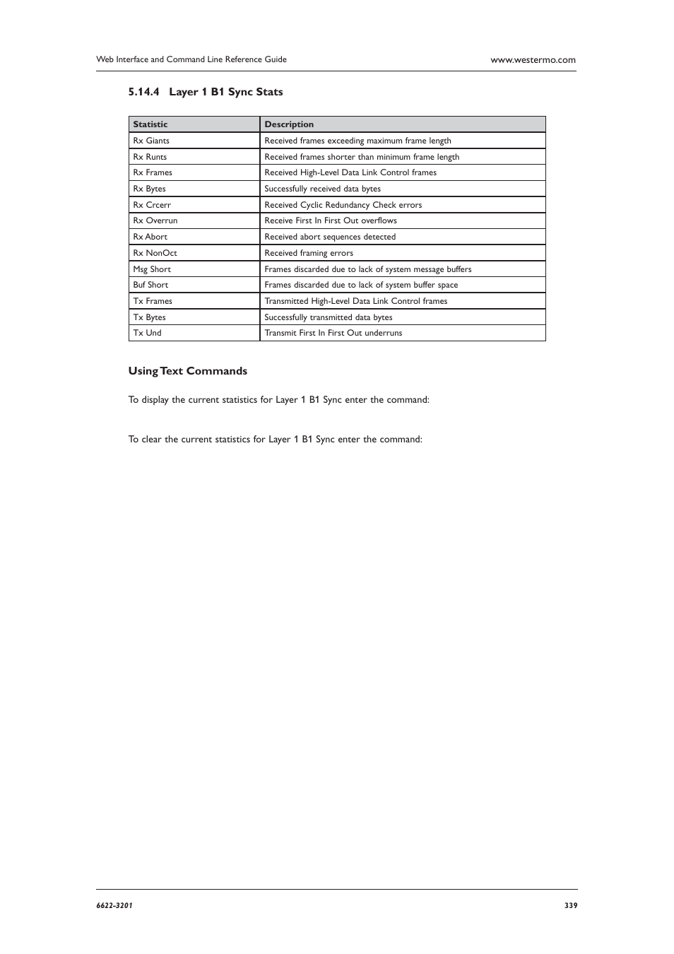 Using text commands | Westermo MR Series User Manual | Page 339 / 460