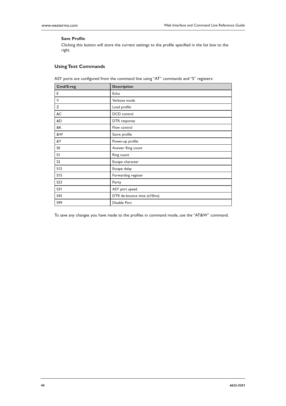 Using text commands | Westermo MR Series User Manual | Page 44 / 460