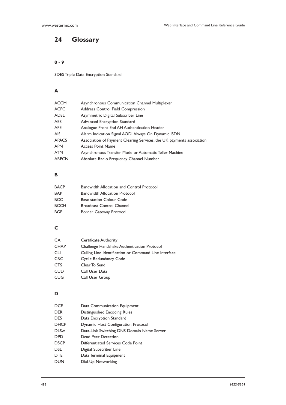 Glossary 24 | Westermo MR Series User Manual | Page 456 / 460