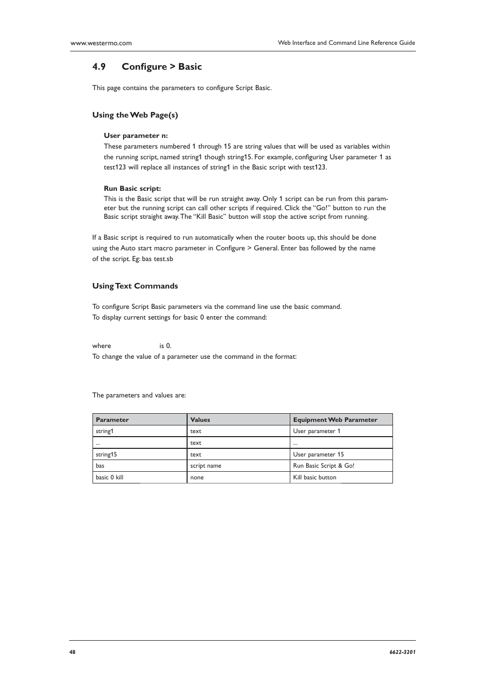 Conﬁ gure > basic 4.9 | Westermo MR Series User Manual | Page 48 / 460