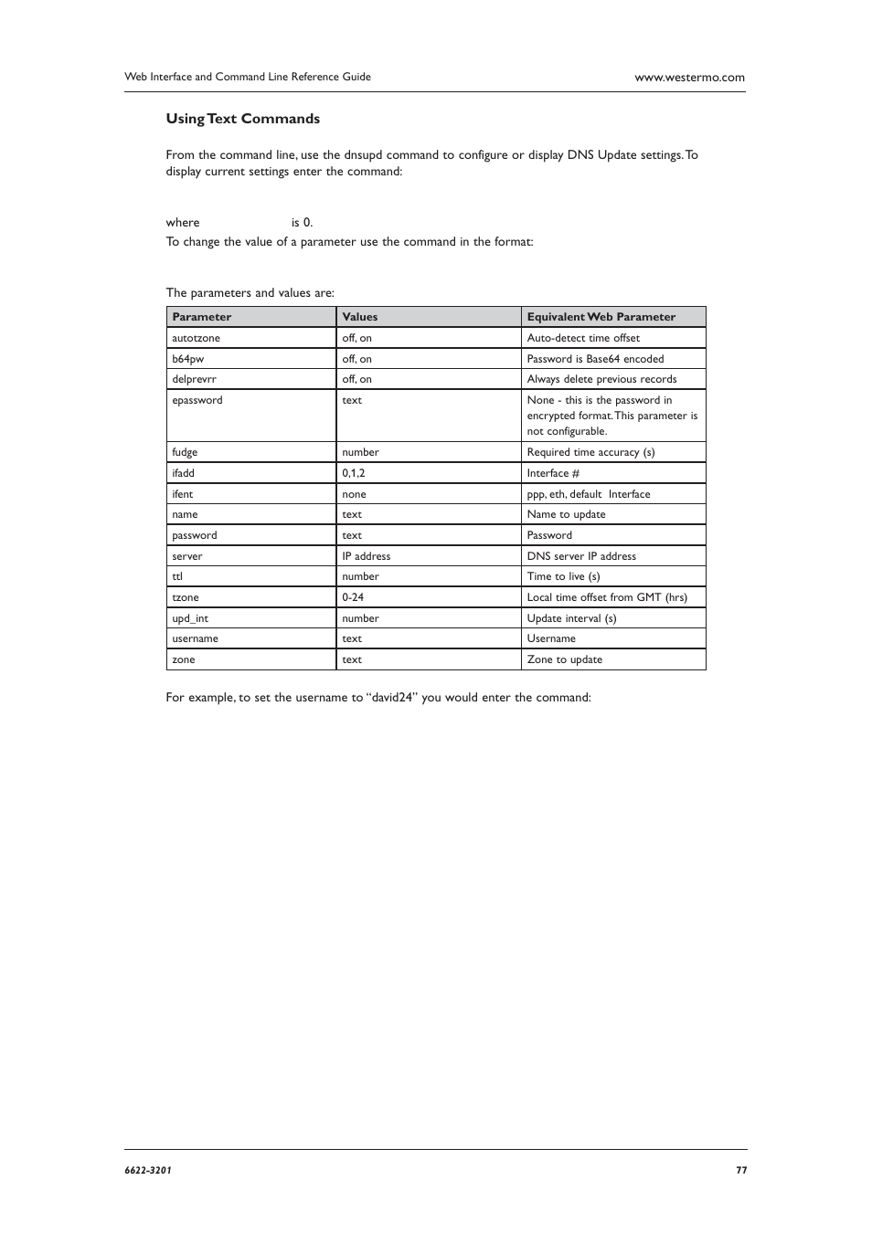 Using text commands | Westermo MR Series User Manual | Page 77 / 460