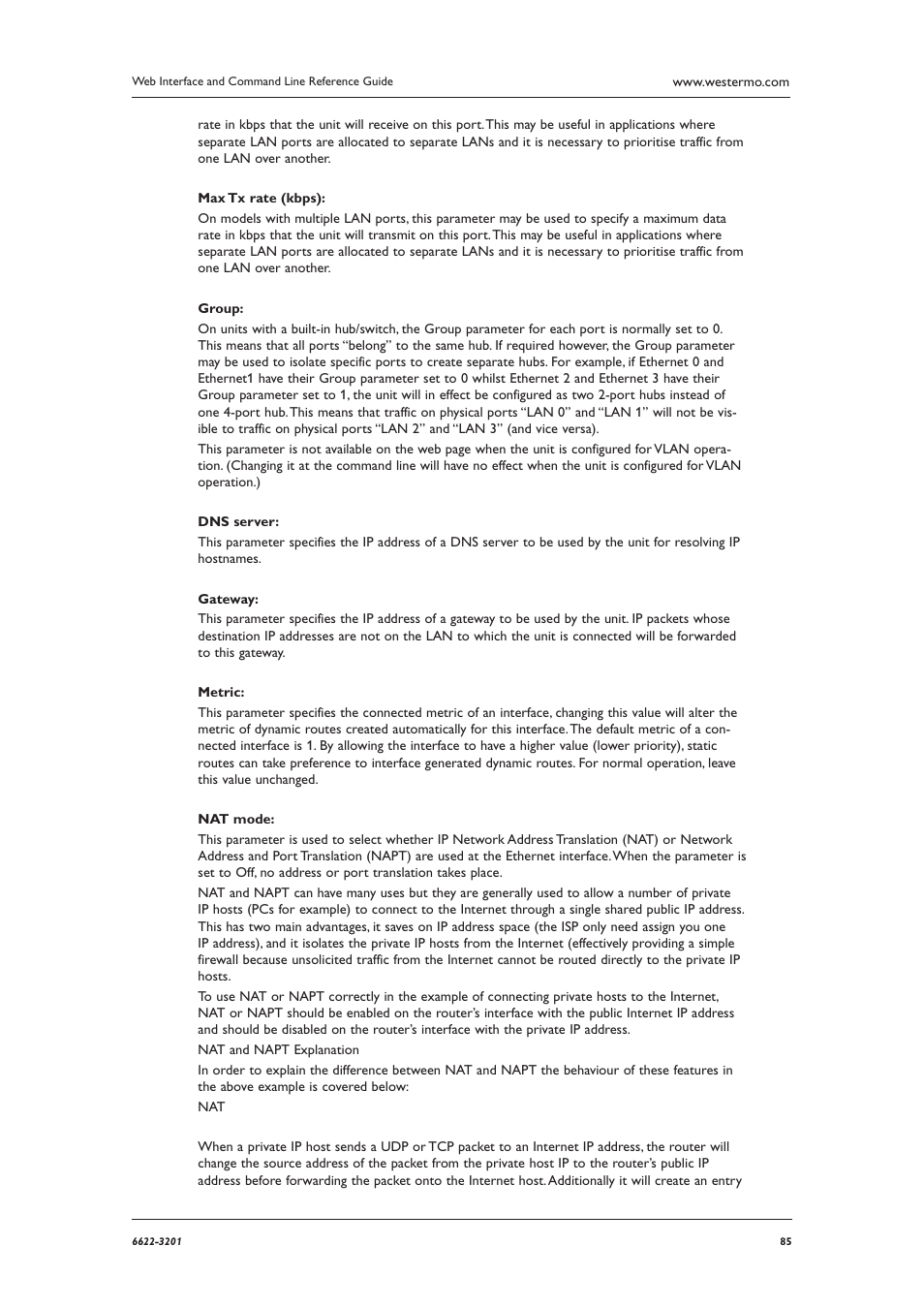 Westermo MR Series User Manual | Page 85 / 460