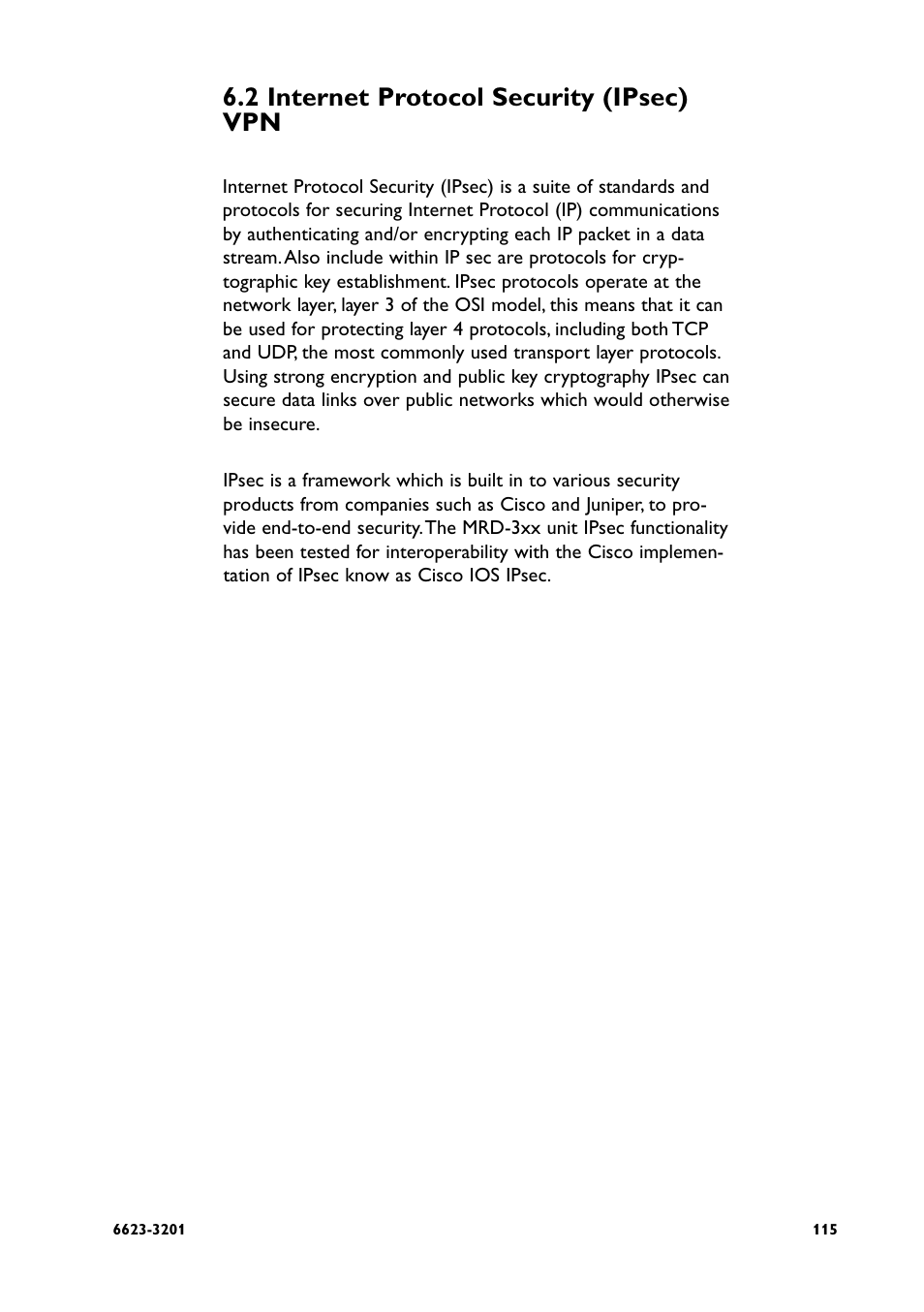 2 internet protocol security (ipsec) vpn | Westermo MRD-3x0 User Manual | Page 115 / 199
