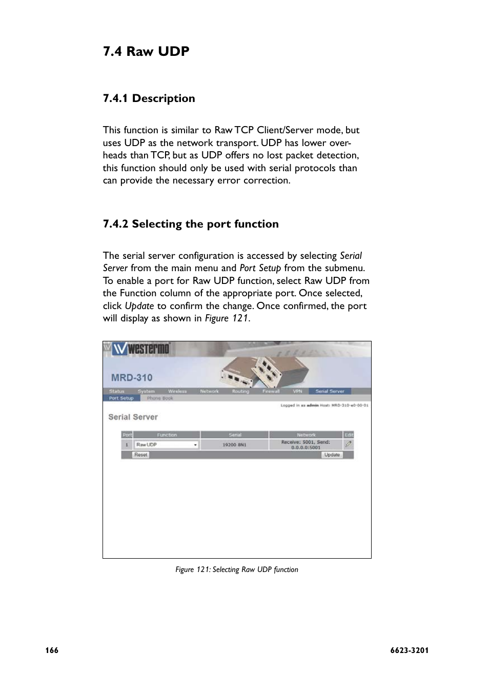 4 raw udp | Westermo MRD-3x0 User Manual | Page 166 / 199
