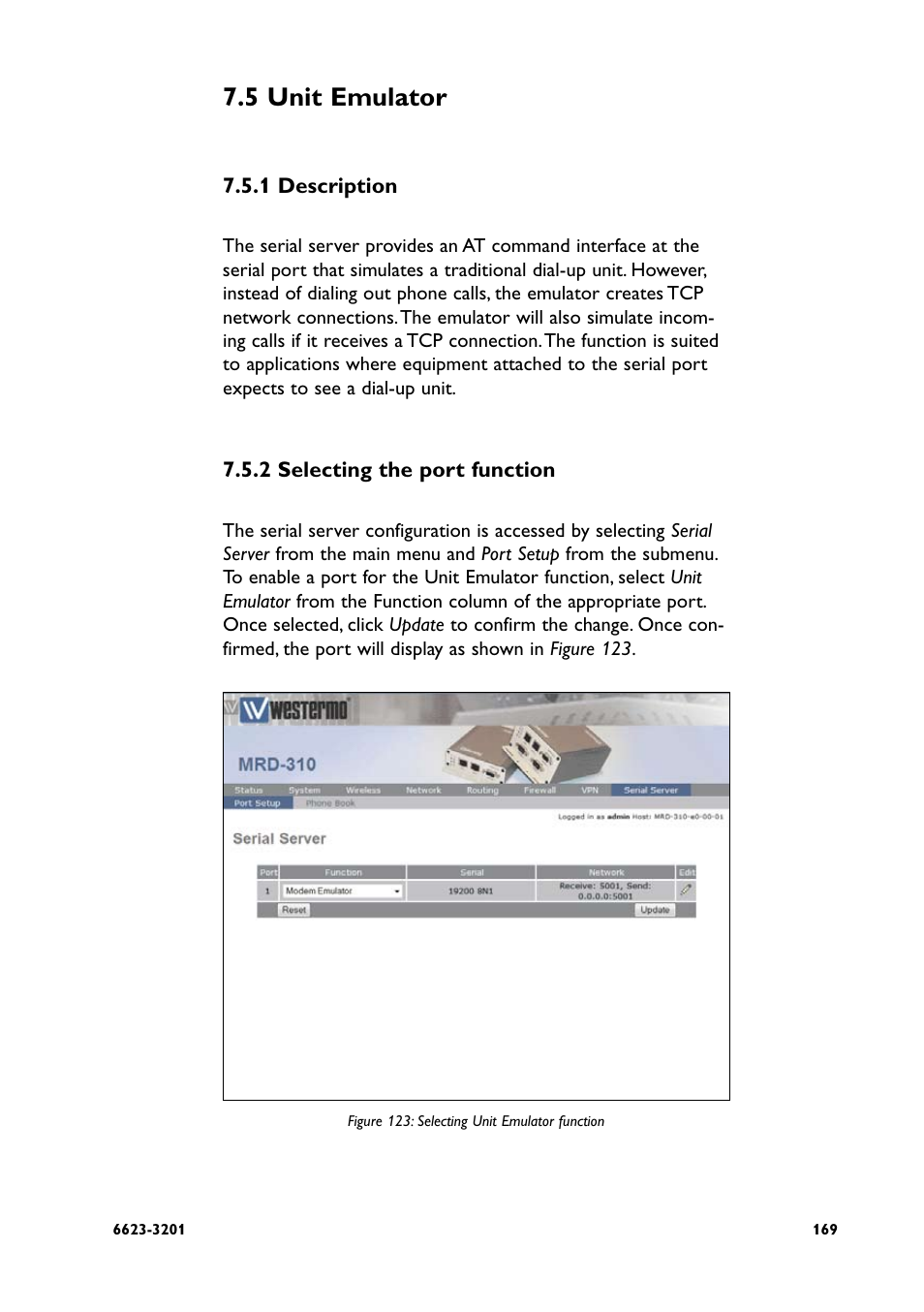 5 unit emulator | Westermo MRD-3x0 User Manual | Page 169 / 199
