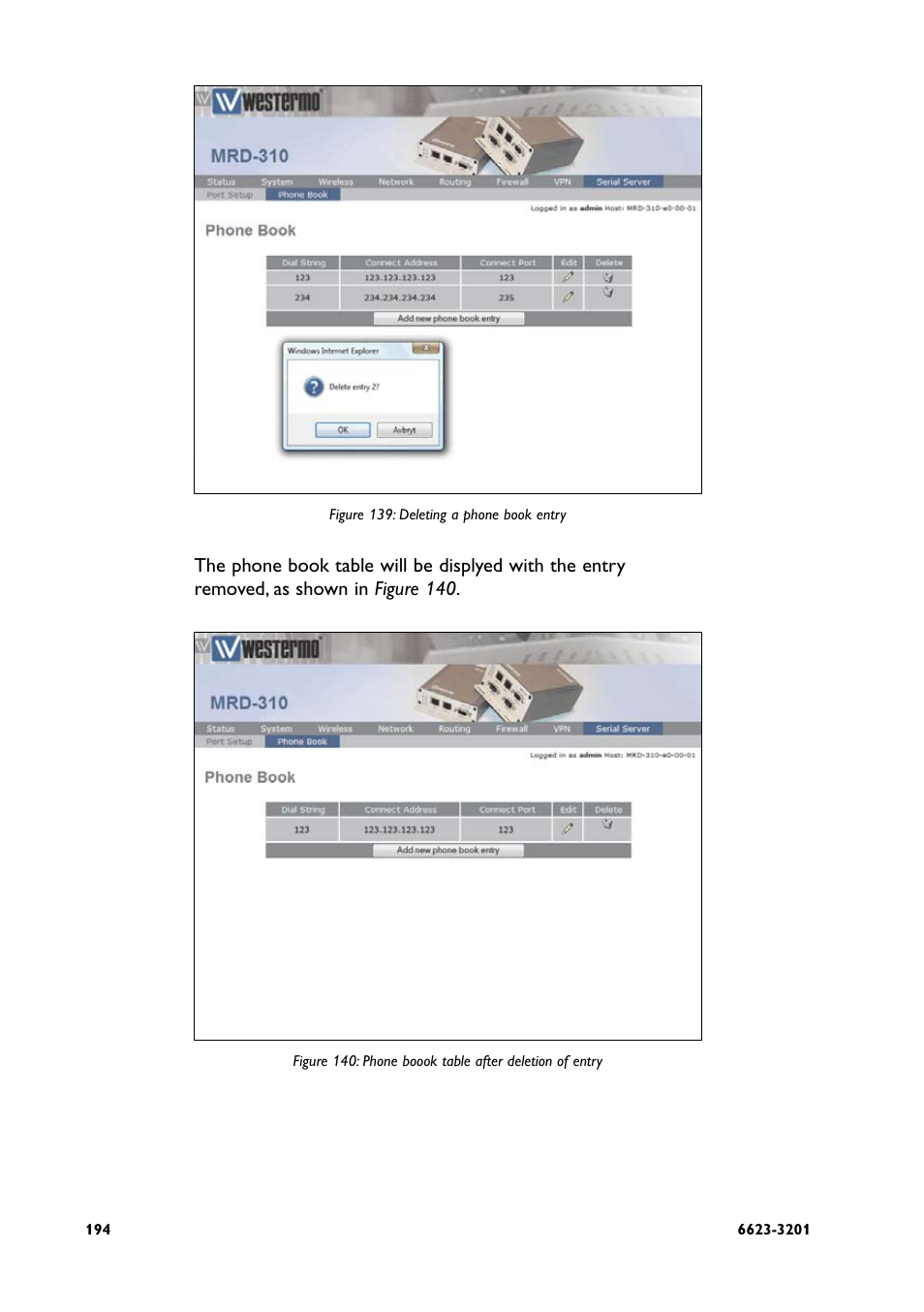 Westermo MRD-3x0 User Manual | Page 194 / 199