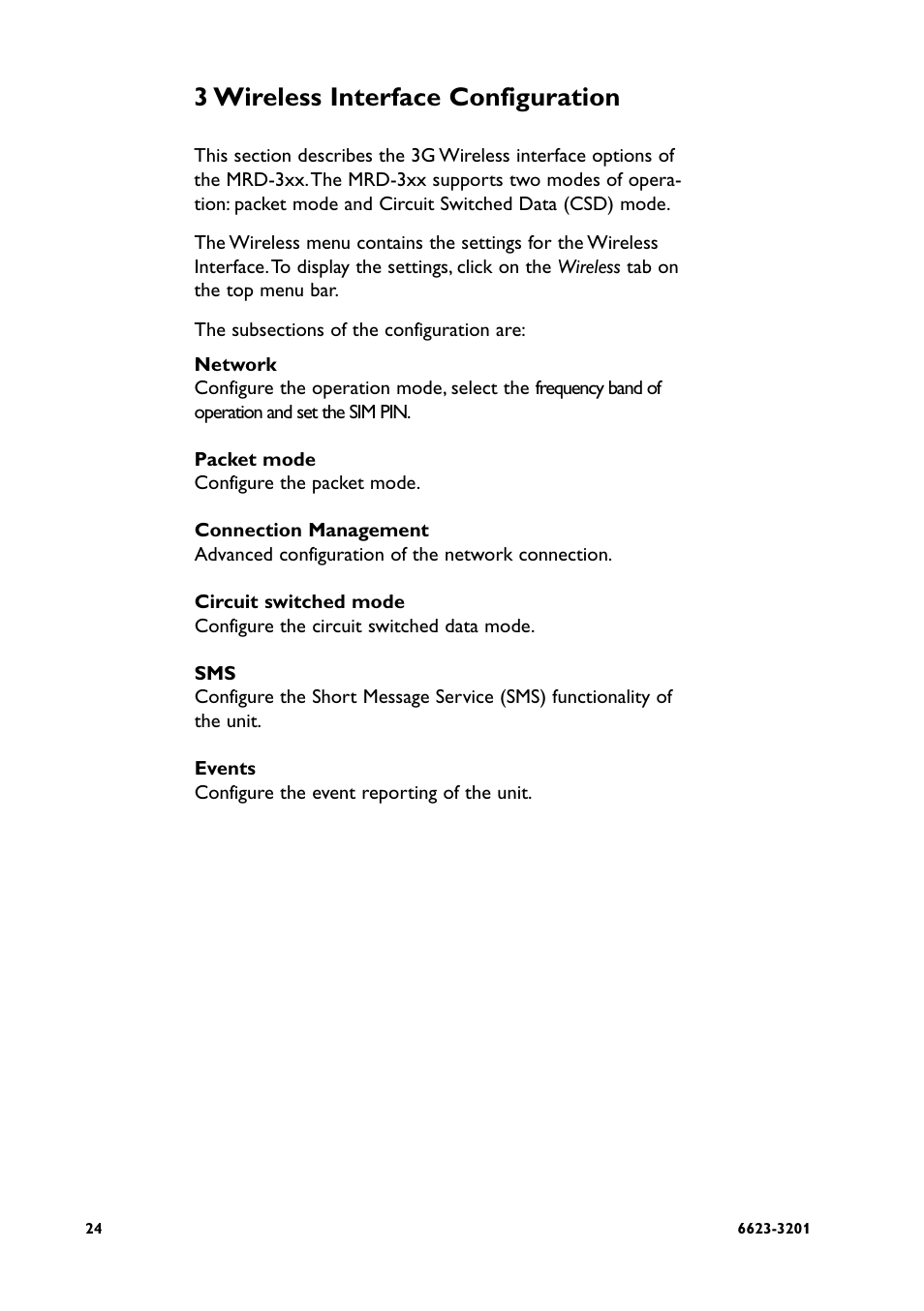 3 wireless interface configuration | Westermo MRD-3x0 User Manual | Page 24 / 199