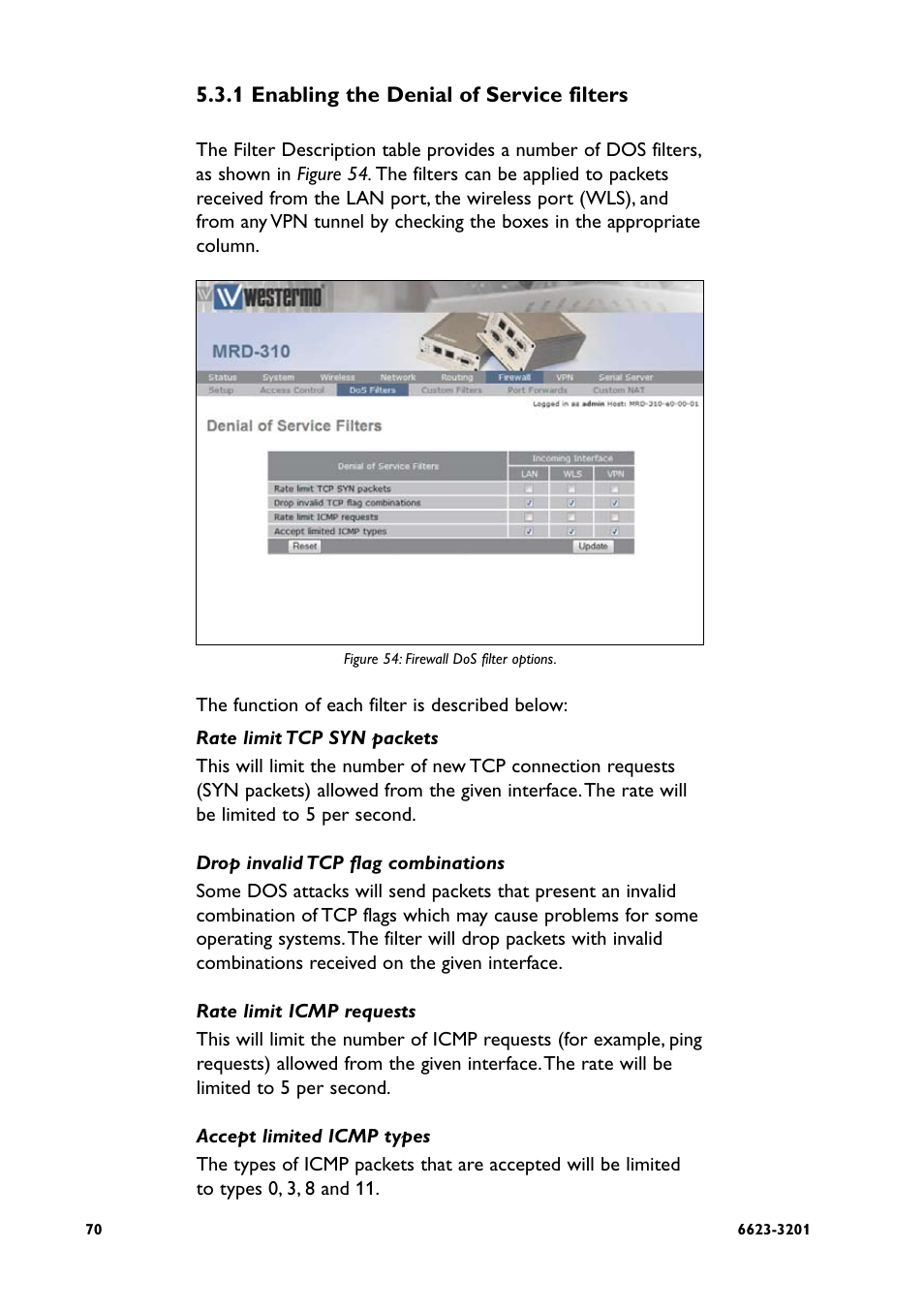 Westermo MRD-3x0 User Manual | Page 70 / 199