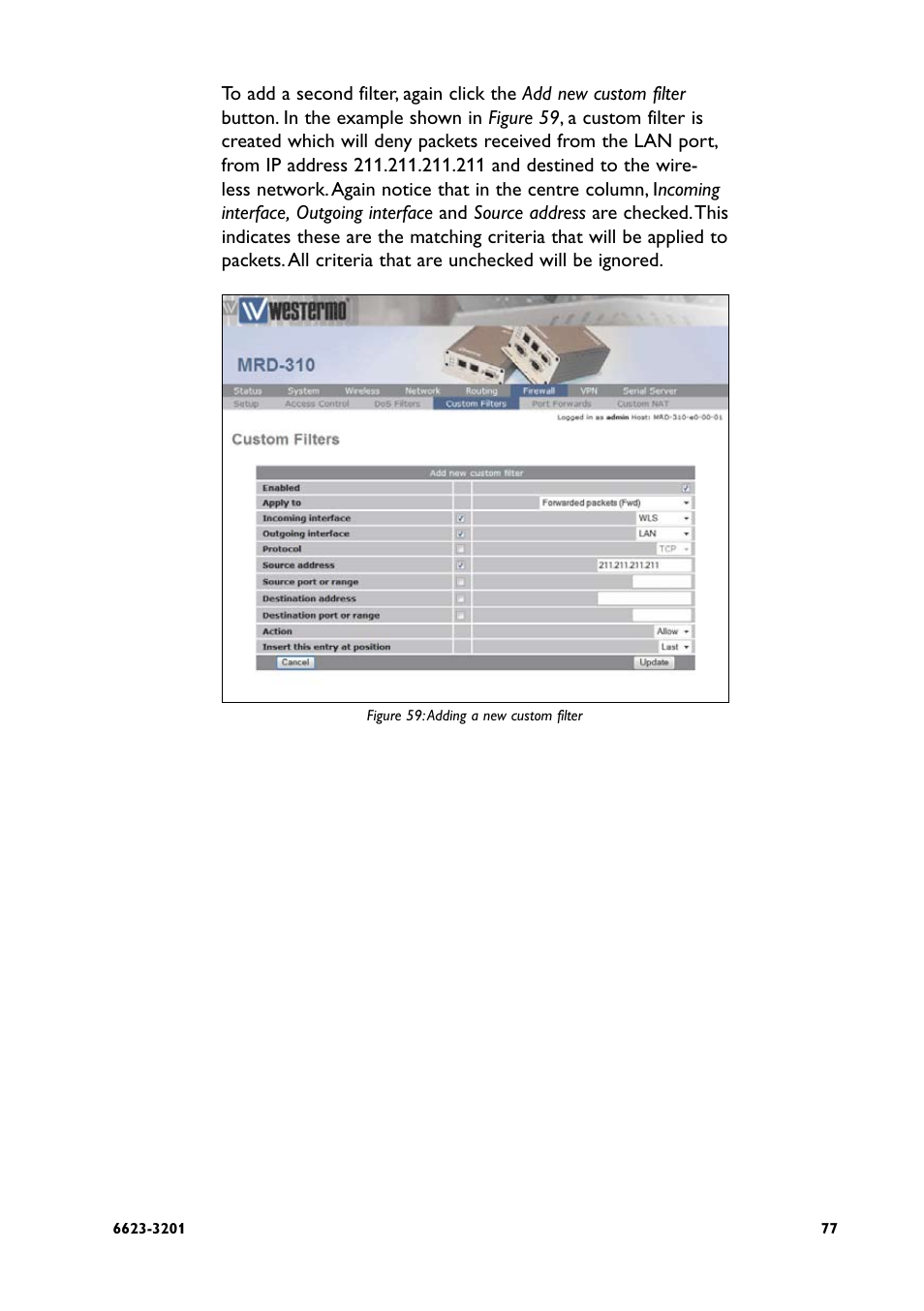 Westermo MRD-3x0 User Manual | Page 77 / 199