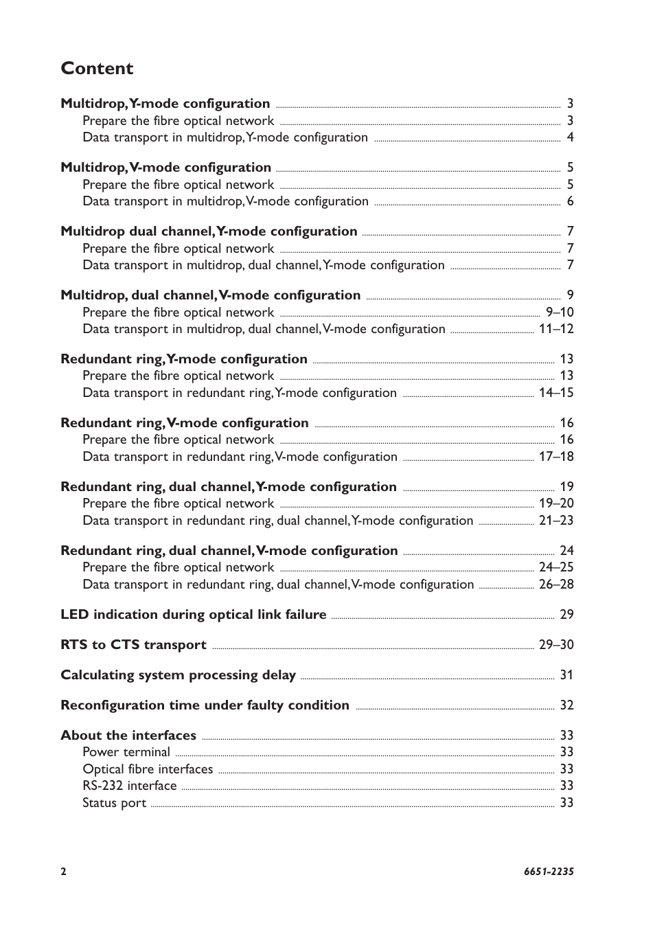 Content | Westermo ODW-720-F2 User Manual | Page 2 / 36