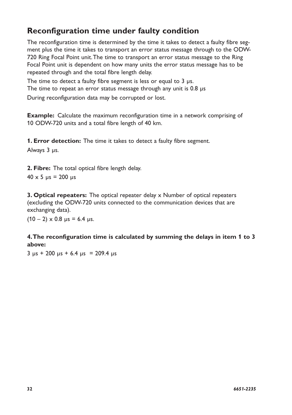 Reconfiguration time under faulty condition | Westermo ODW-720-F2 User Manual | Page 32 / 36
