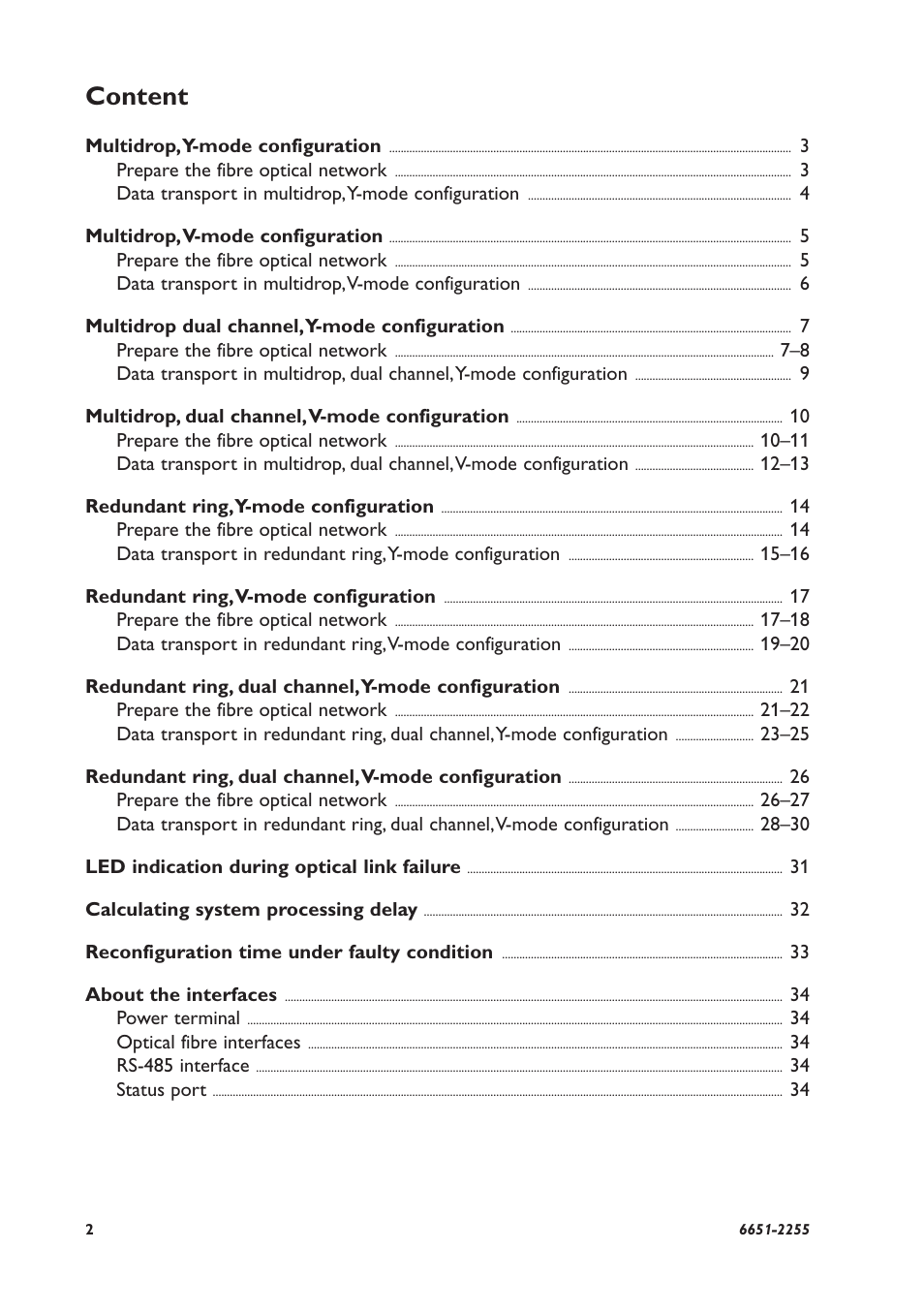 Content | Westermo ODW-730-F2 User Manual | Page 2 / 36