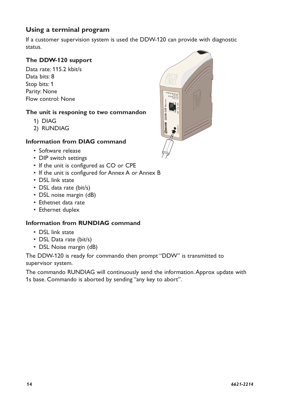 Westermo DDW-120 User Manual | Page 14 / 24