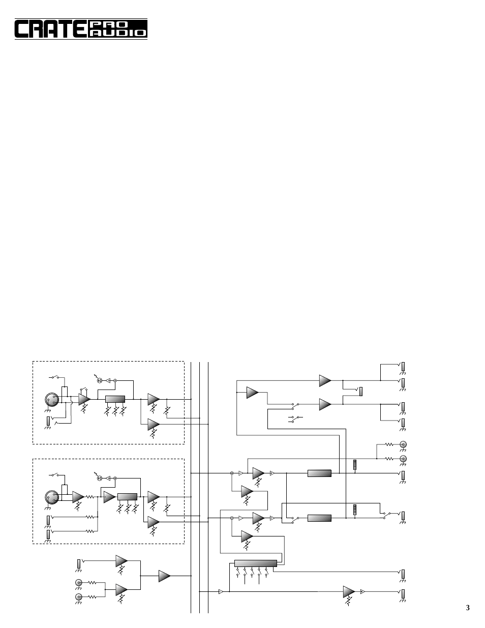 Features, System block diagram | Crate Amplifiers PX700DLX User Manual | Page 3 / 8