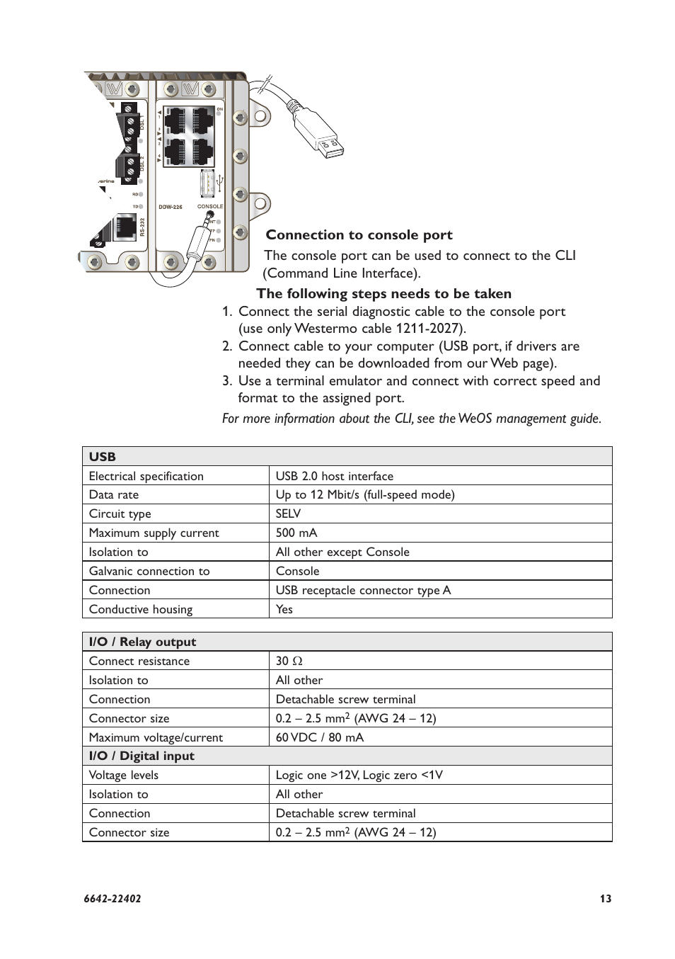 Westermo DDW-226 User Manual | Page 13 / 24