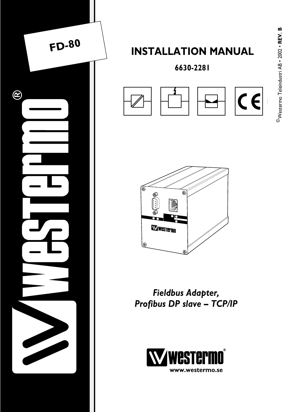 Westermo FD-80 User Manual | 24 pages