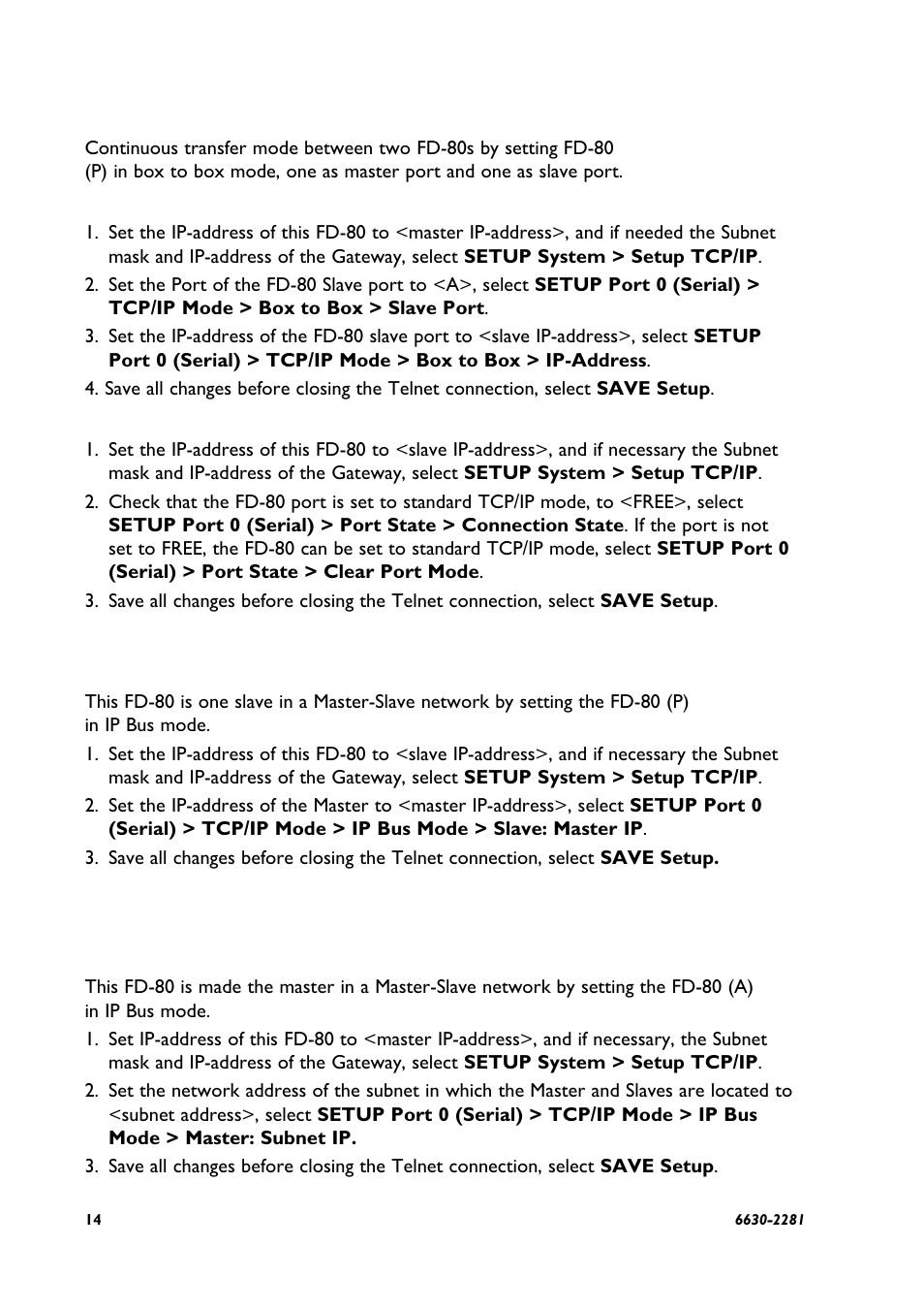 Westermo FD-80 User Manual | Page 14 / 24
