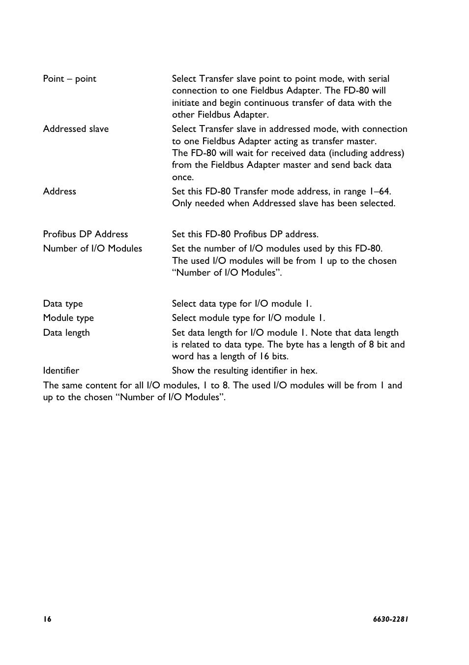 Westermo FD-80 User Manual | Page 16 / 24