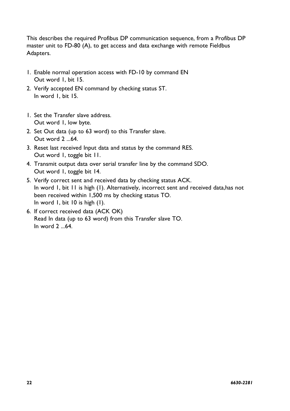 Westermo FD-80 User Manual | Page 22 / 24
