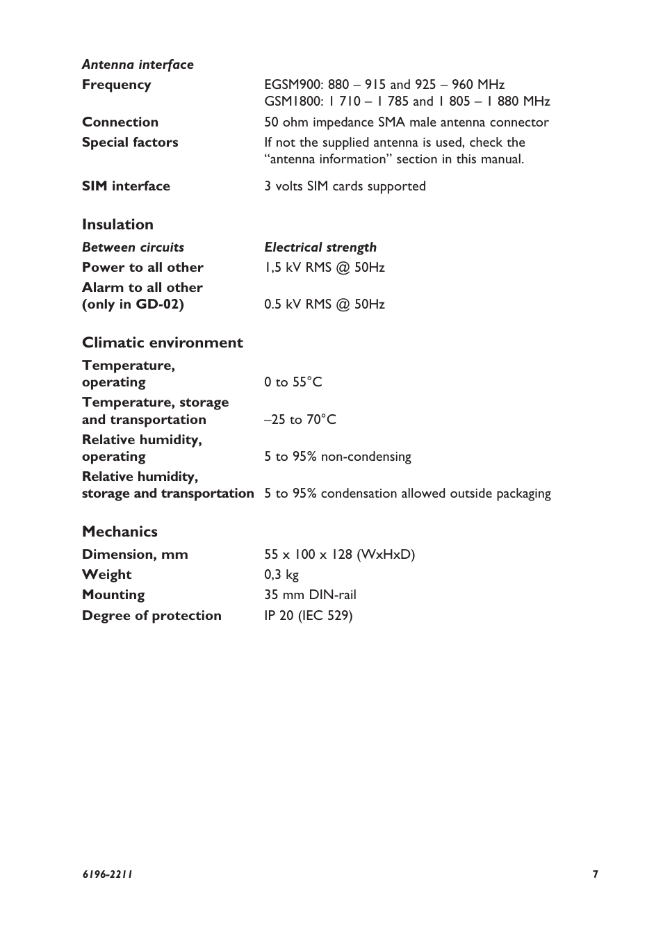 Westermo GD-01 User Manual | Page 7 / 20
