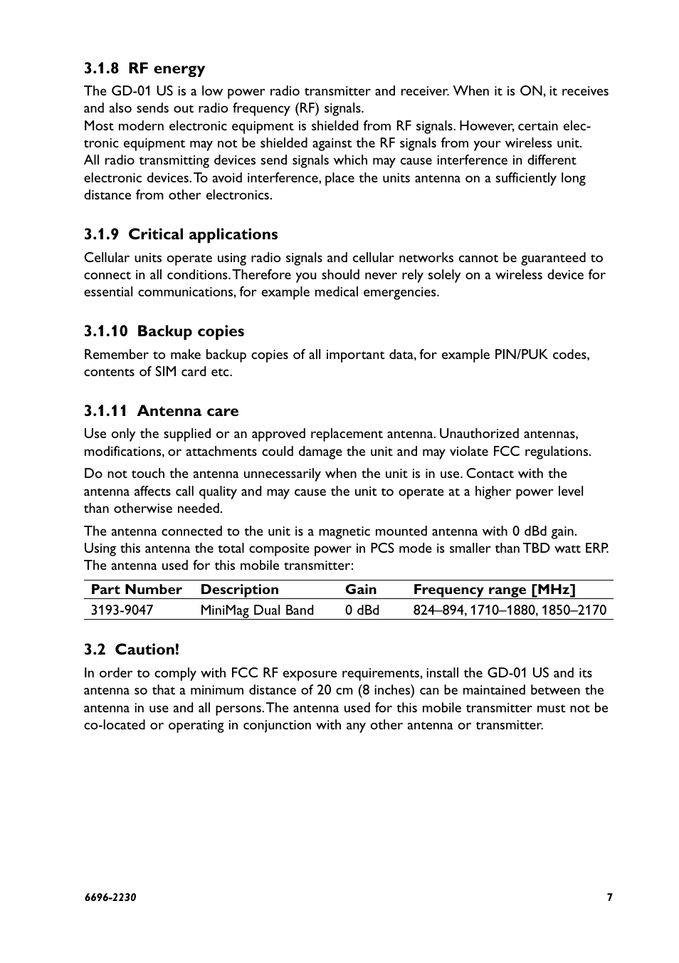 Westermo GD-01 US User Manual | Page 7 / 24