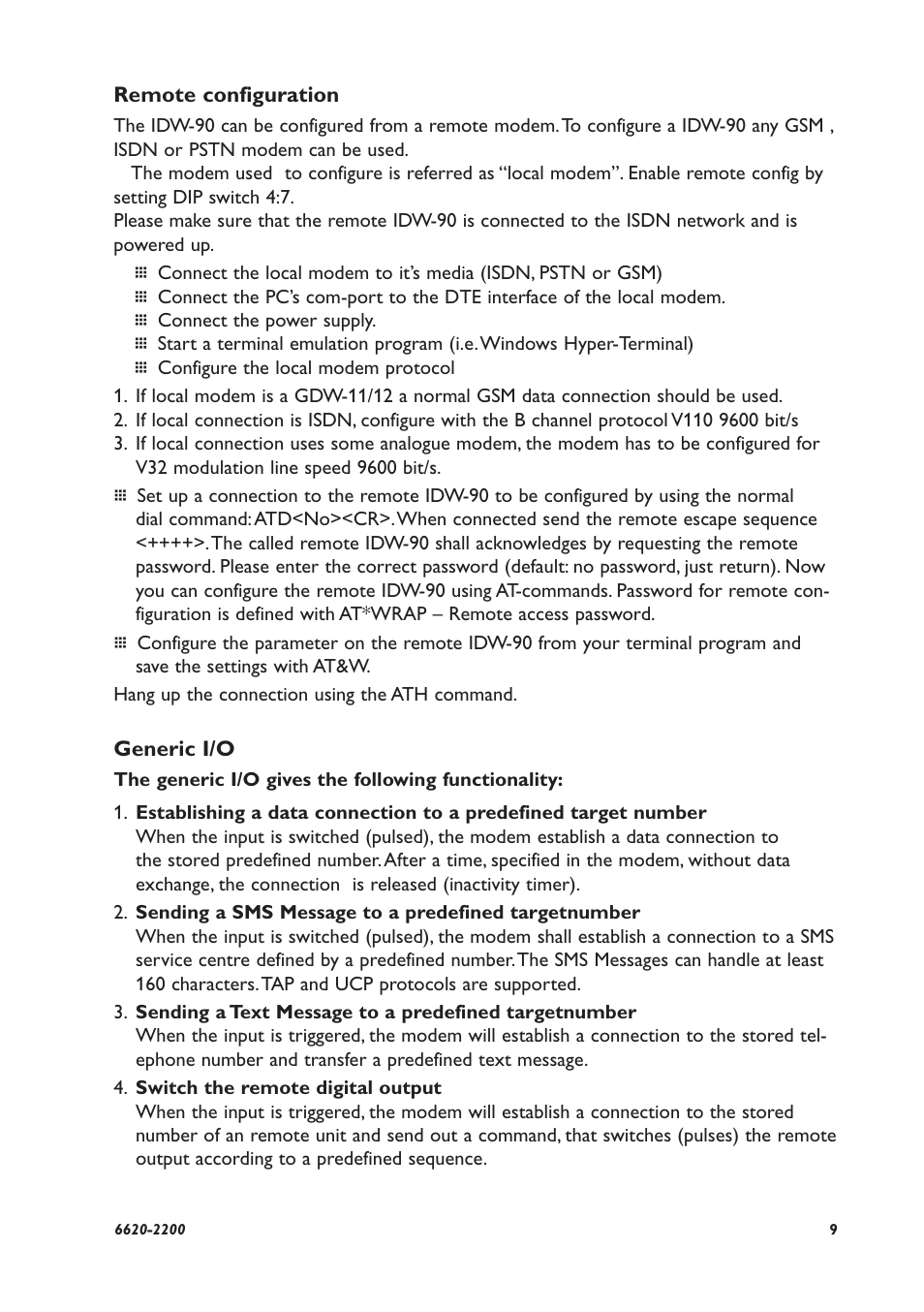 Westermo IDW-90 User Manual | Page 9 / 44