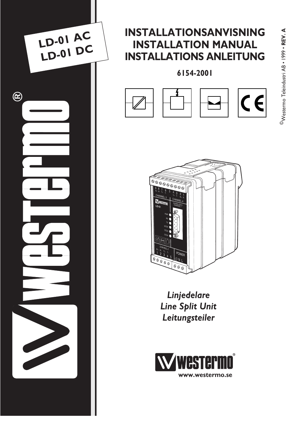 Westermo LD-01 User Manual | 8 pages