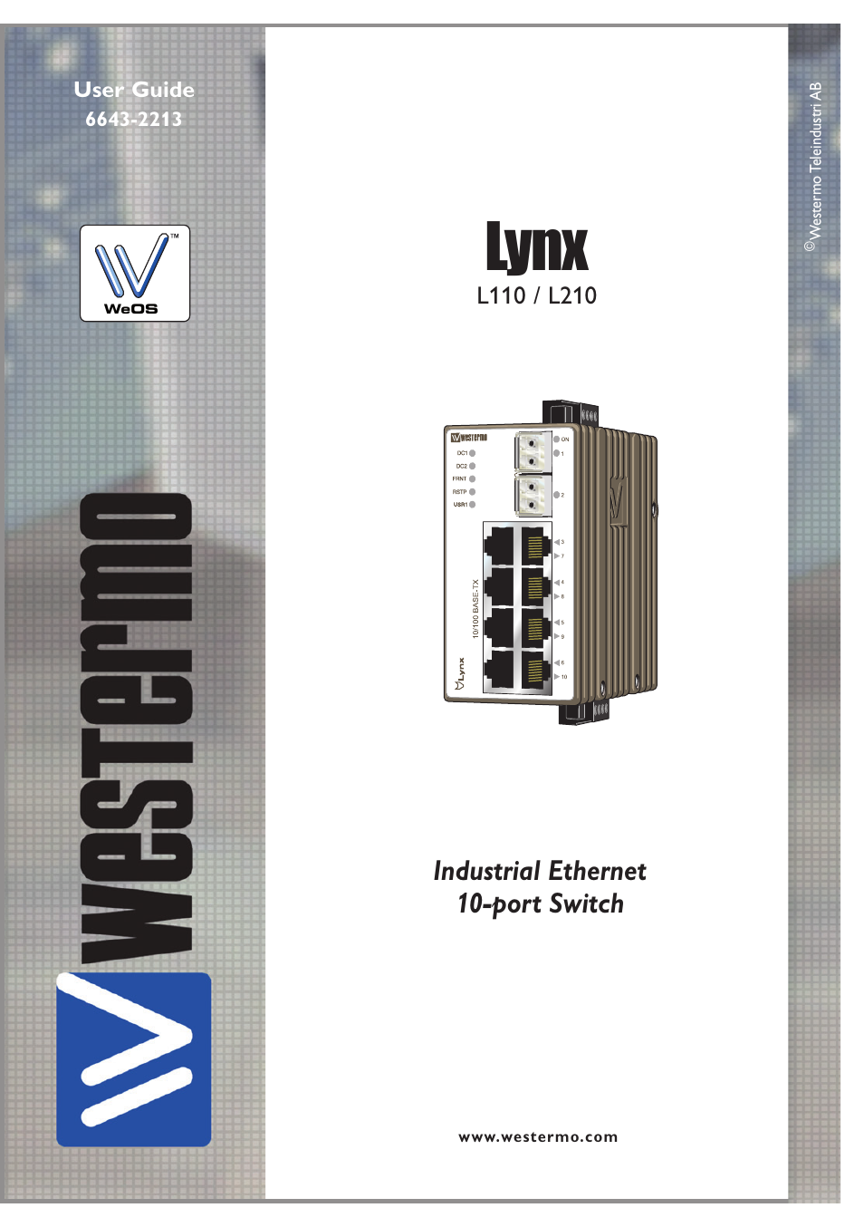 Westermo Lynx-x10-F2G User Manual | 16 pages
