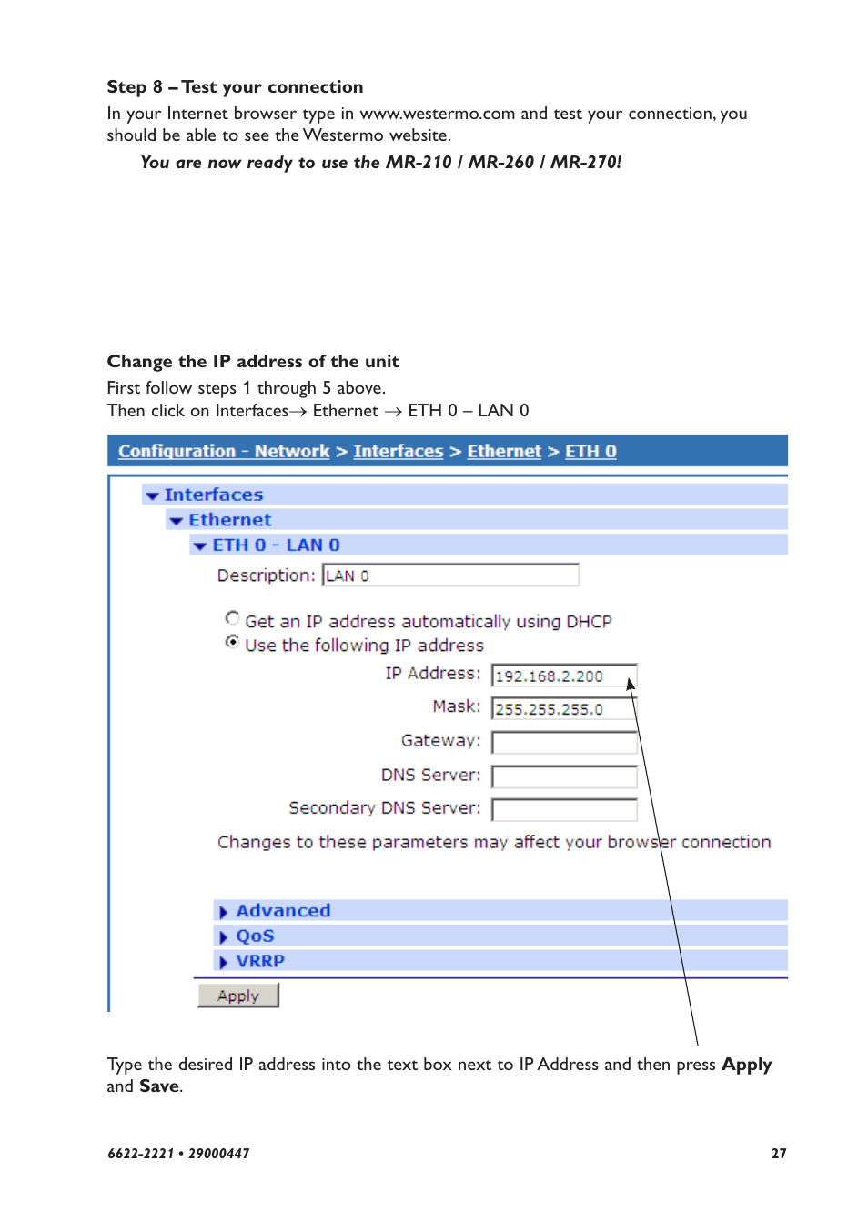 Westermo MR-2x0 User Manual | Page 27 / 28