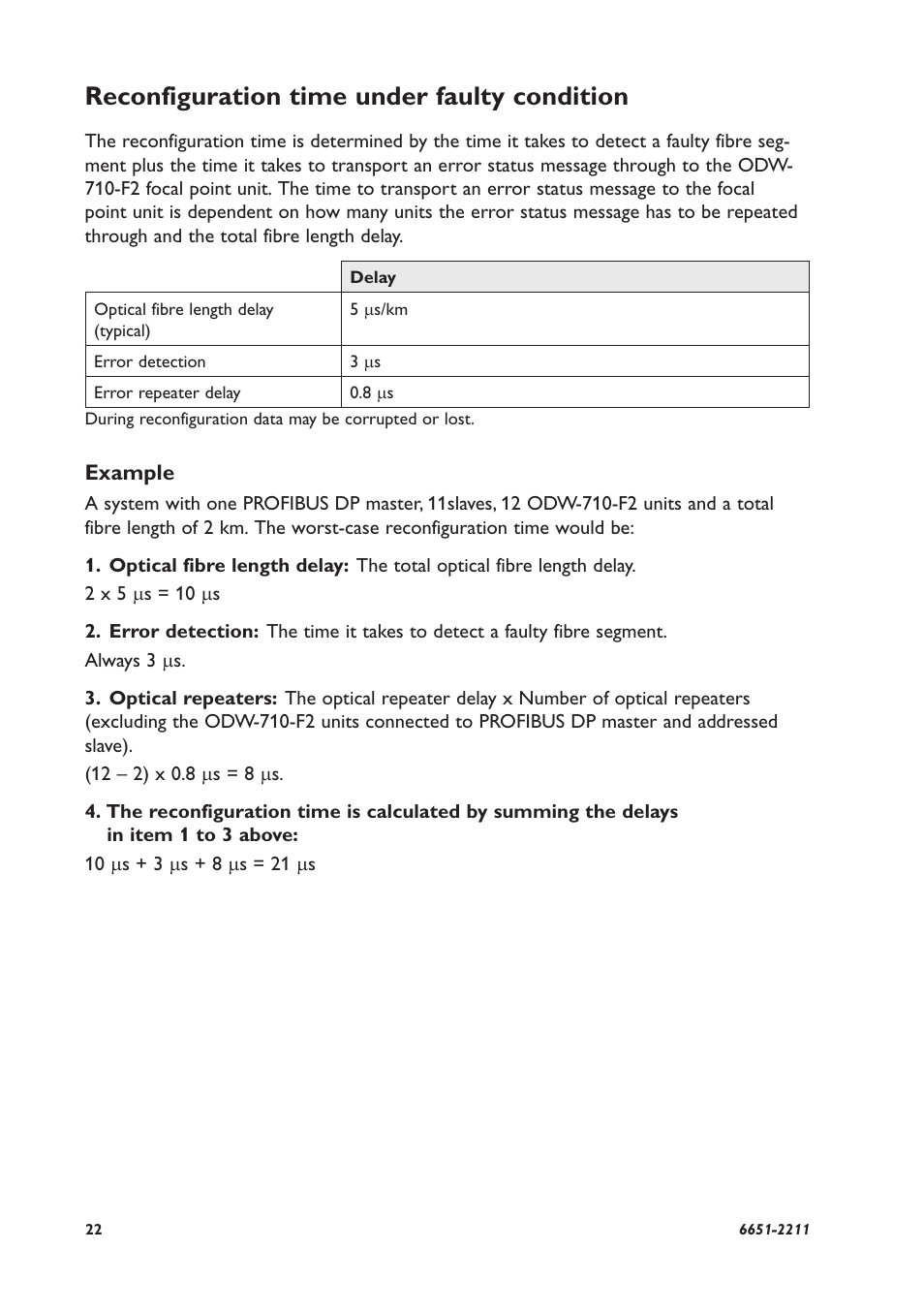 Reconfiguration time under faulty condition | Westermo ODW-710-F2 User Manual | Page 22 / 28