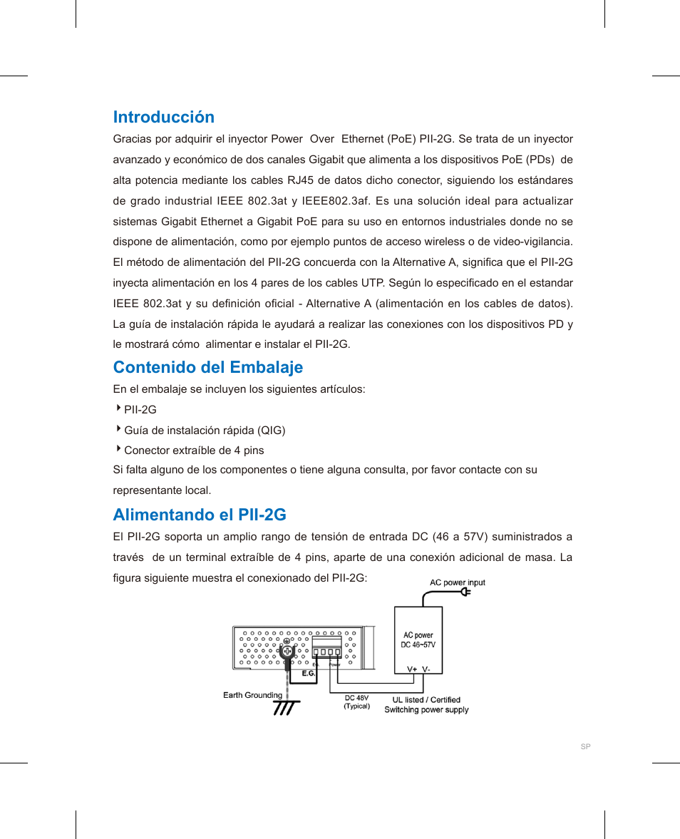 Westermo PII PoE Injector User Manual | Page 8 / 12
