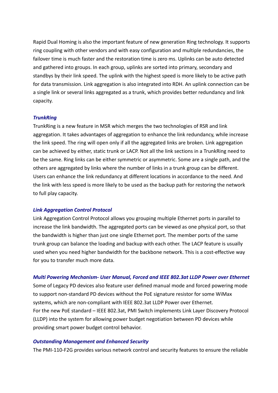 Westermo PMI-110-F2G User Manual | Page 8 / 146