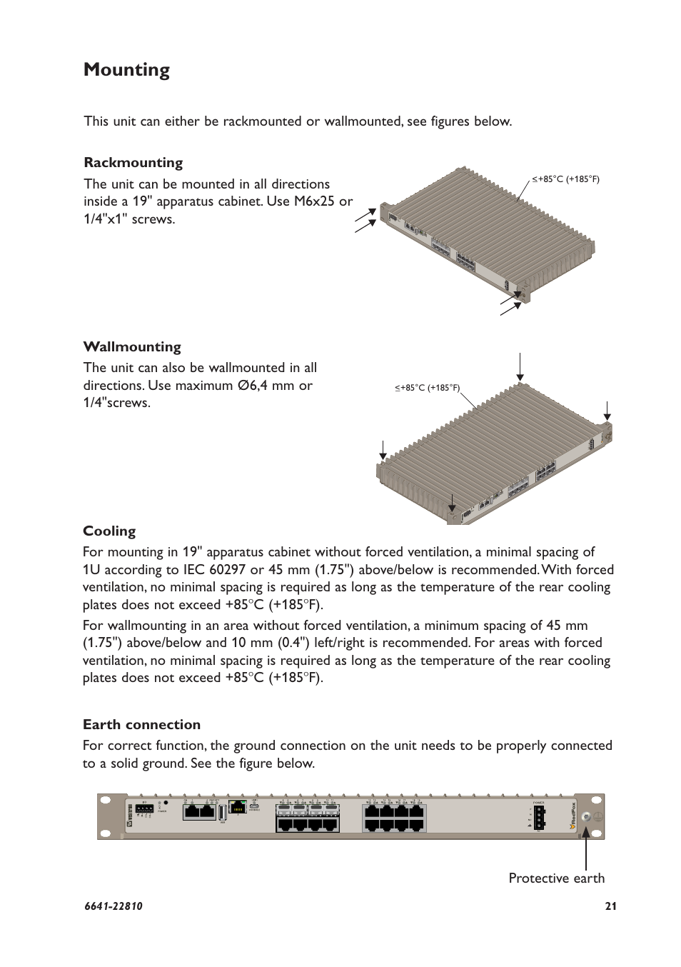 Mounting | Westermo RFIR-xxx User Manual | Page 21 / 24