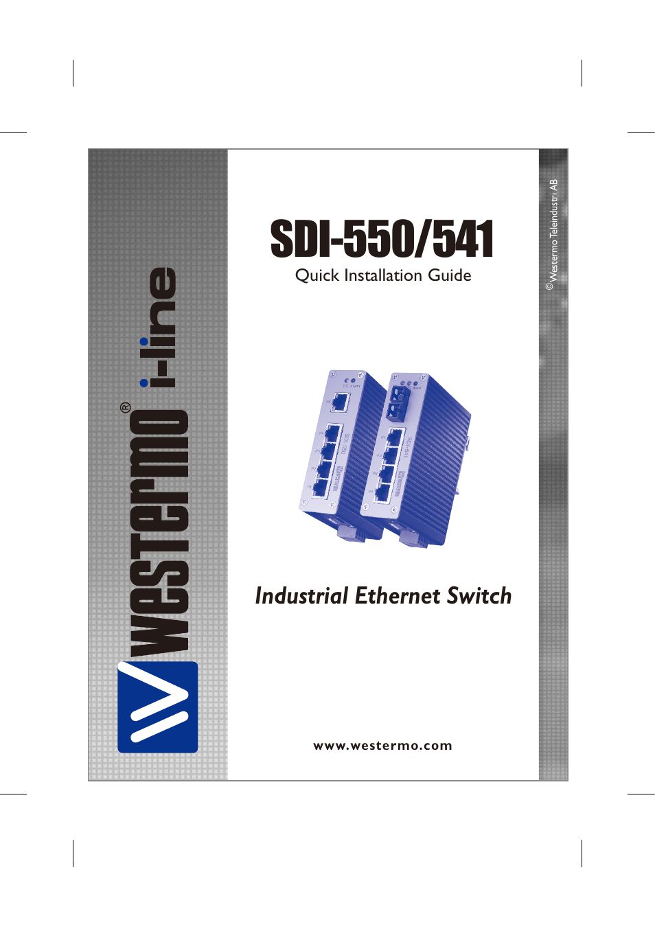 Westermo SDI-5xx User Manual | 12 pages
