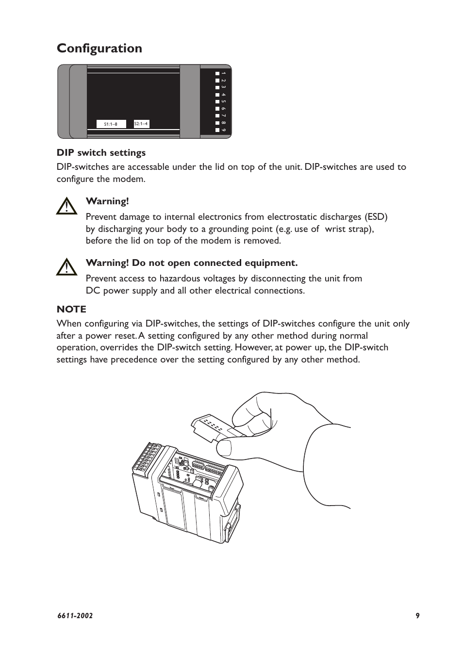 Configuration | Westermo TD-29 User Manual | Page 9 / 16