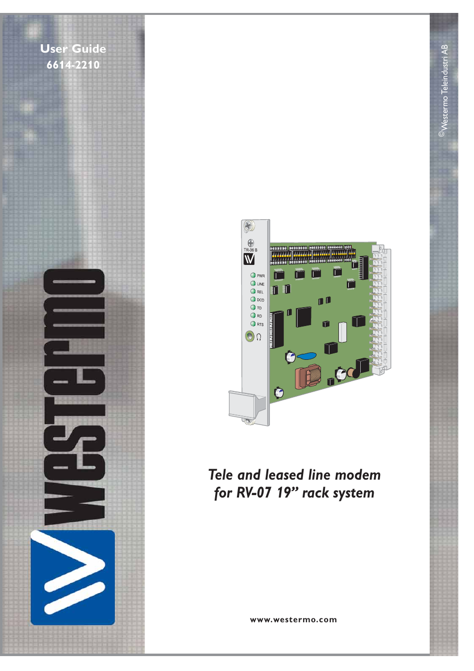 Westermo TR-36B User Manual | 20 pages